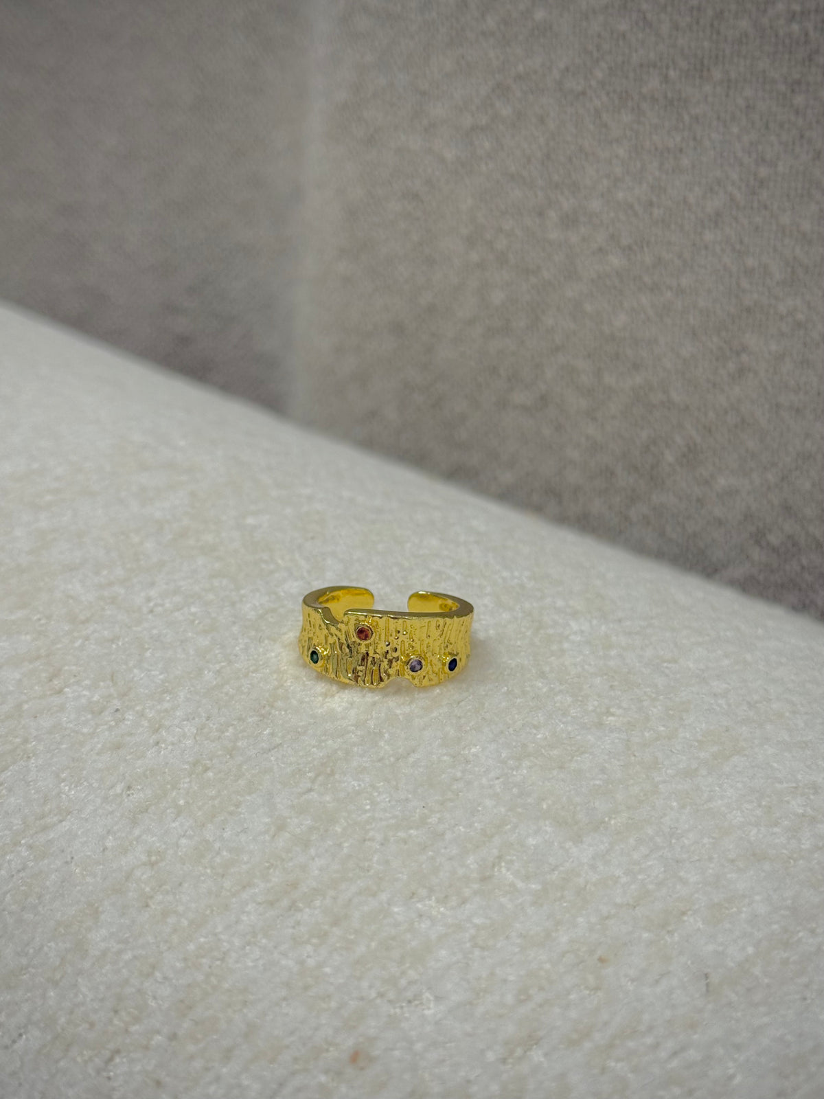 Gold plated ring
