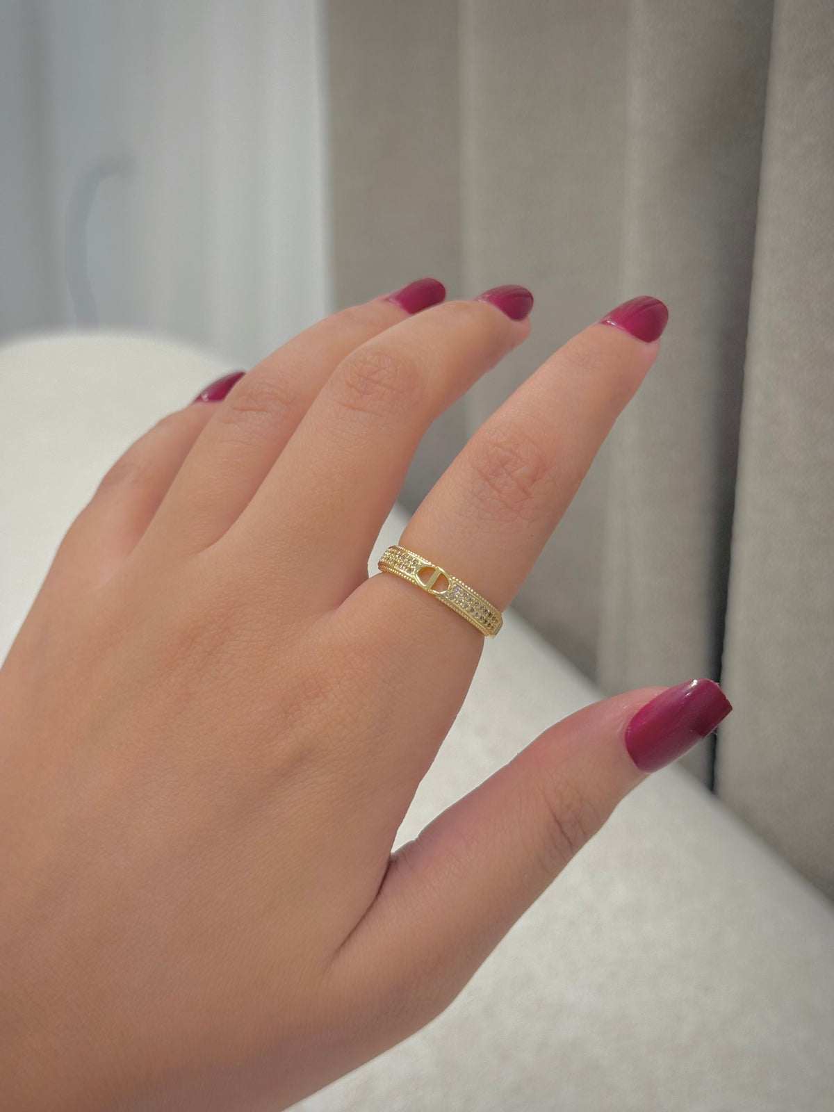 Gold plated ring