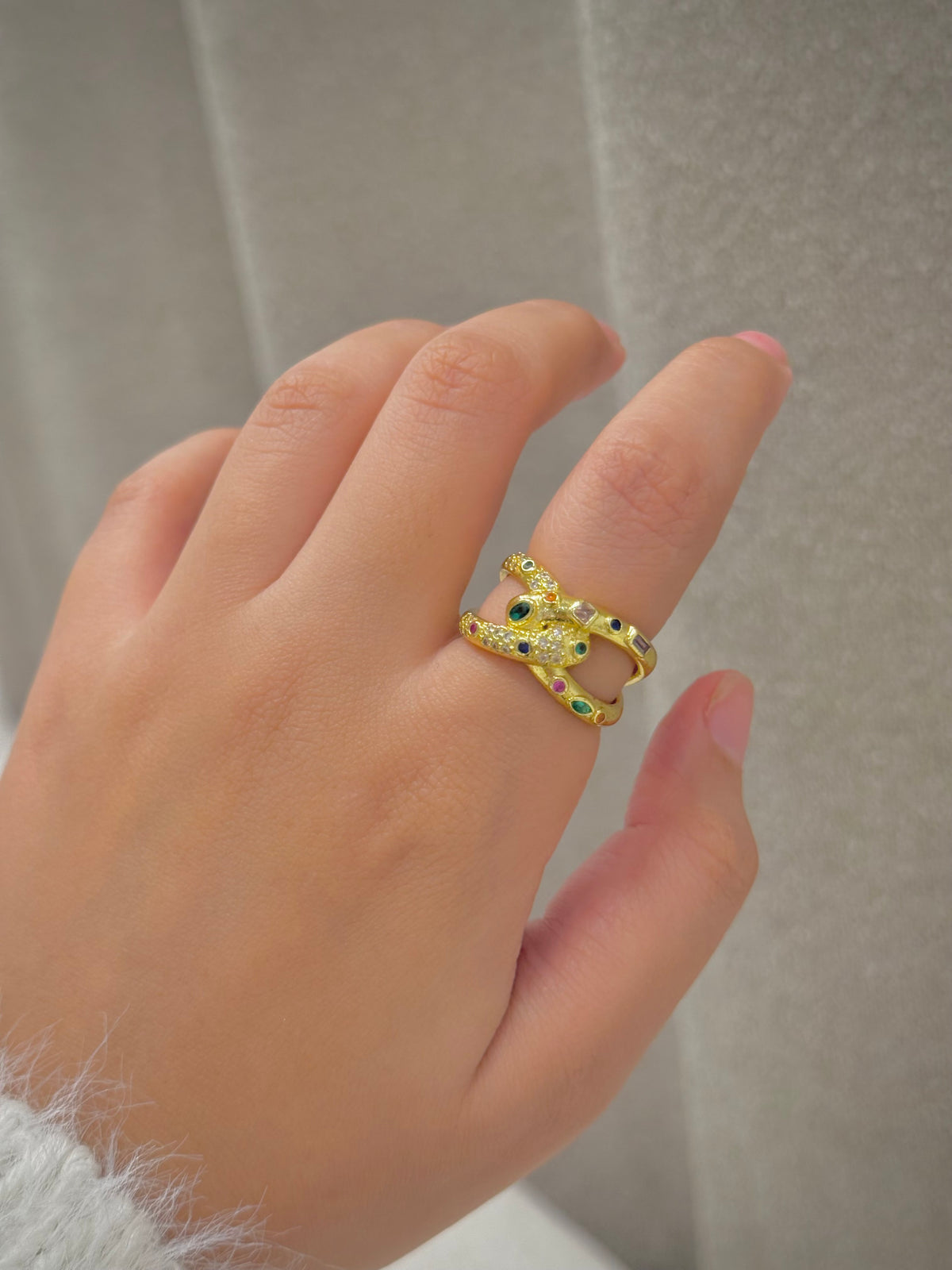 Gold plated ring