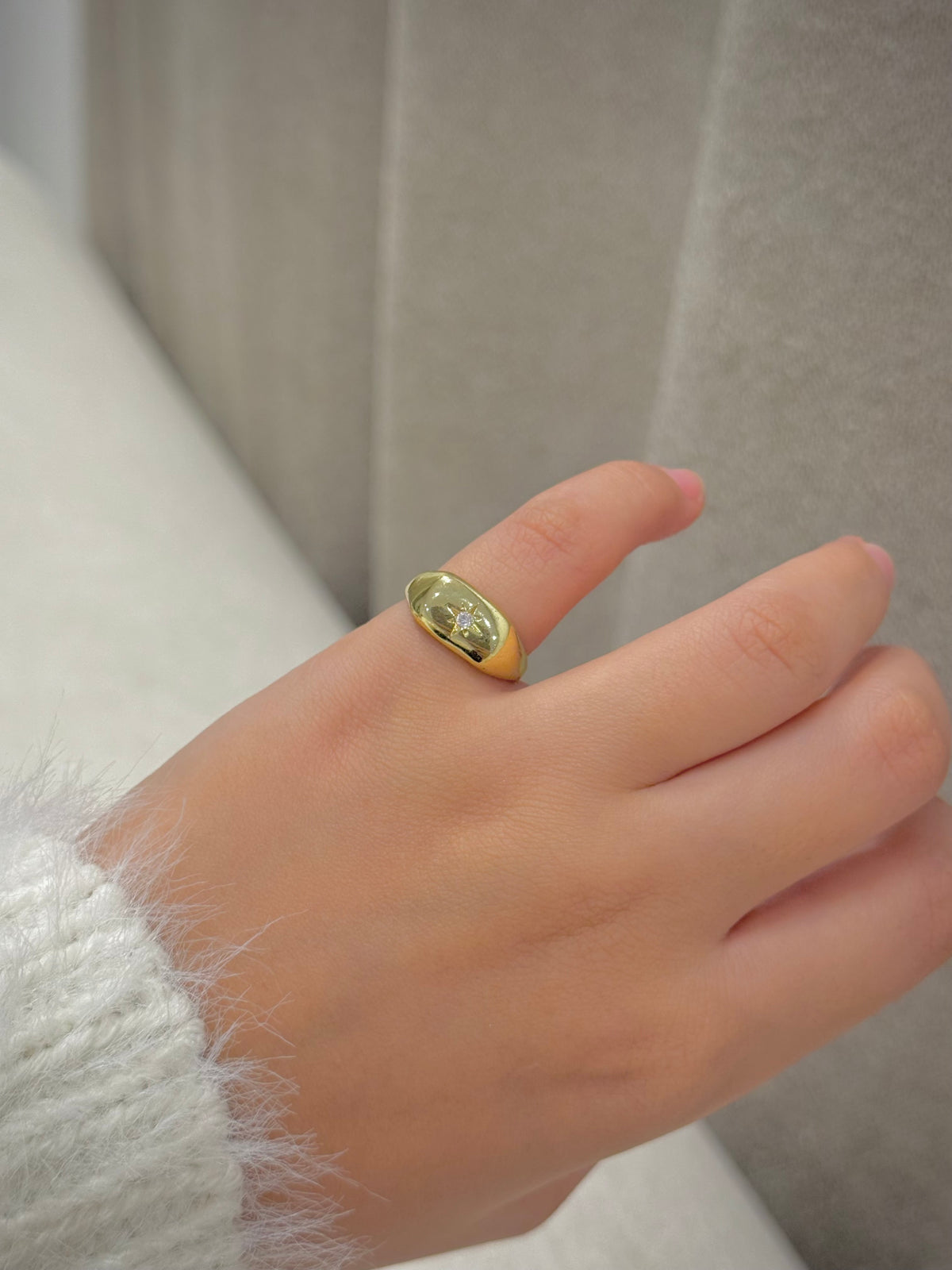 Gold plated ring