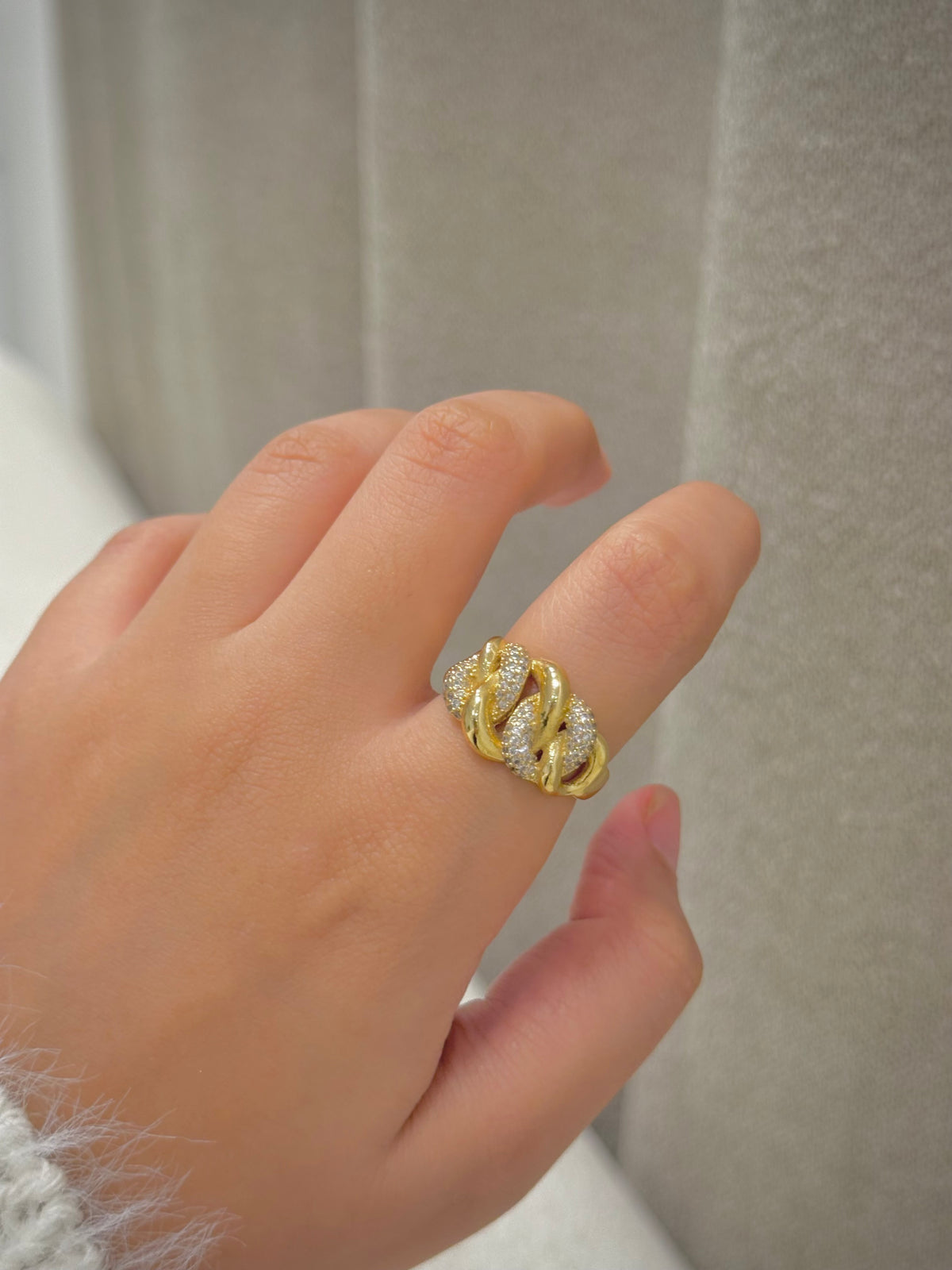 Gold plated ring