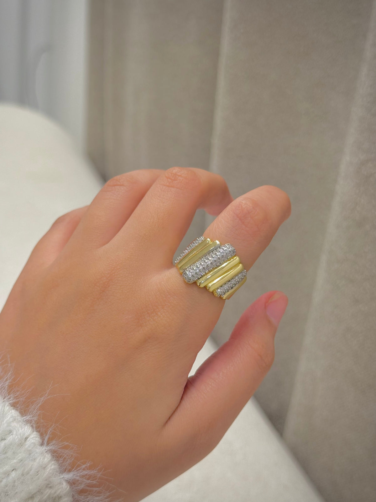 Gold plated ring