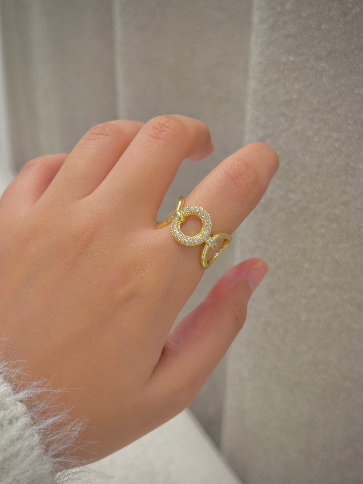 Gold plated ring