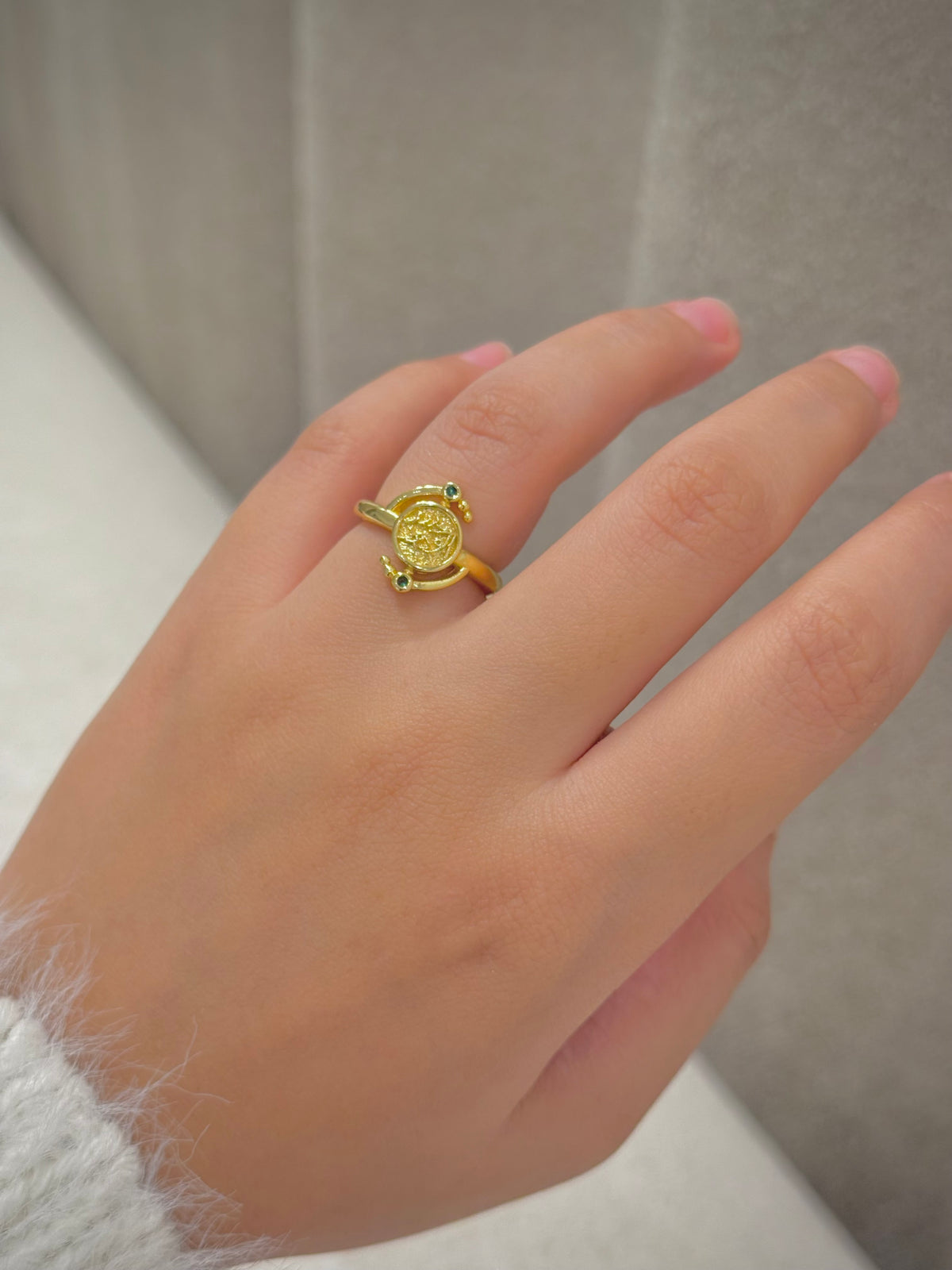 Gold plated ring