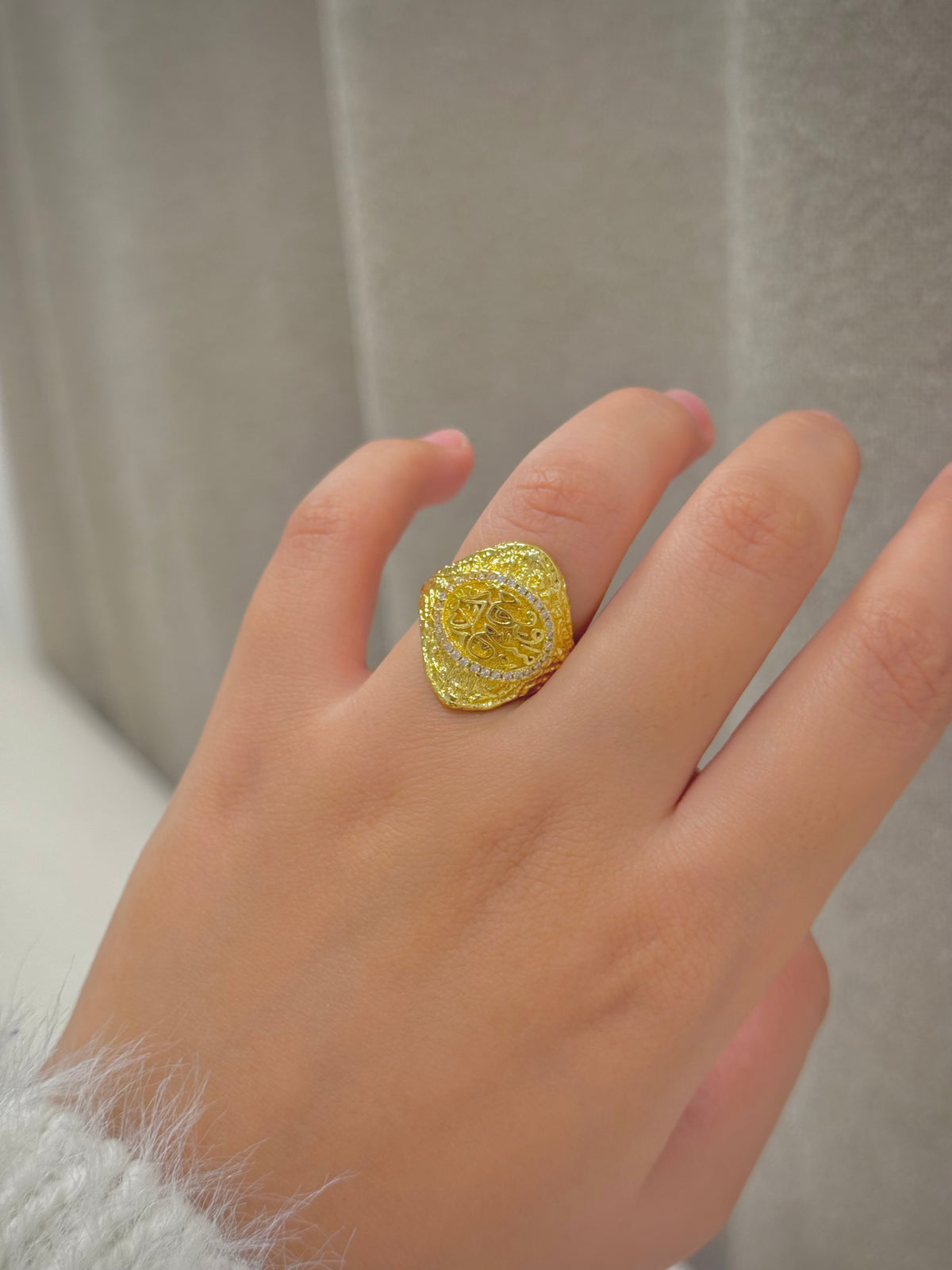 Gold plated ring