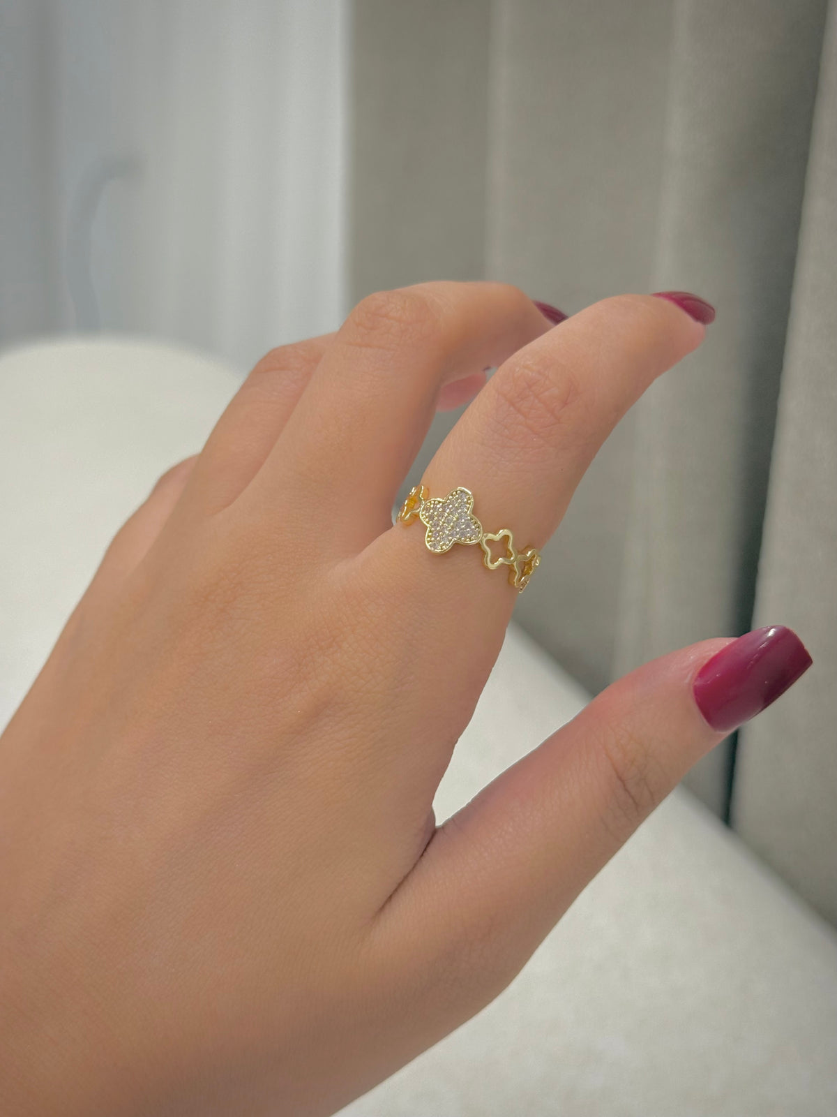 Gold plated ring