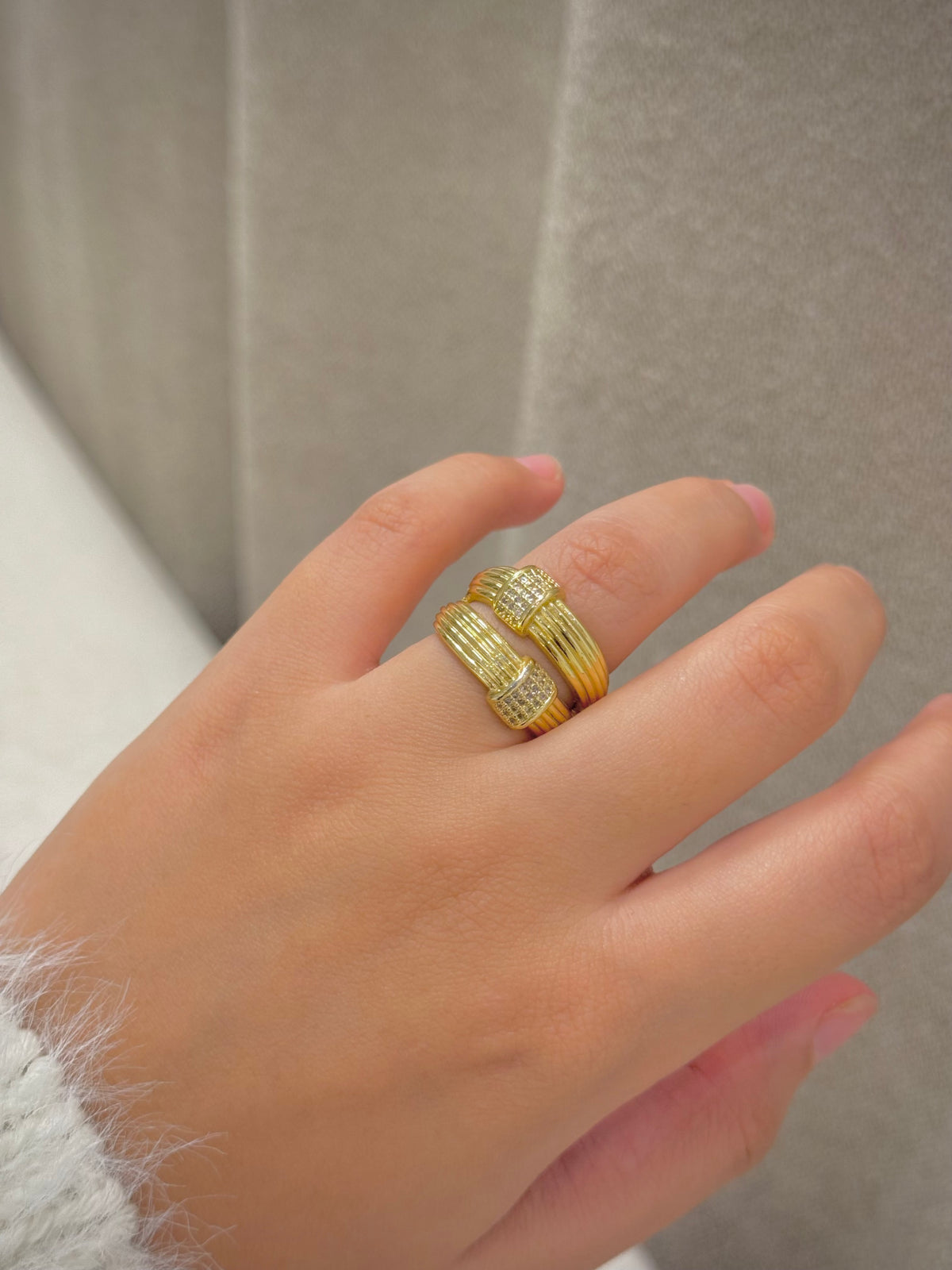 Gold plated ring