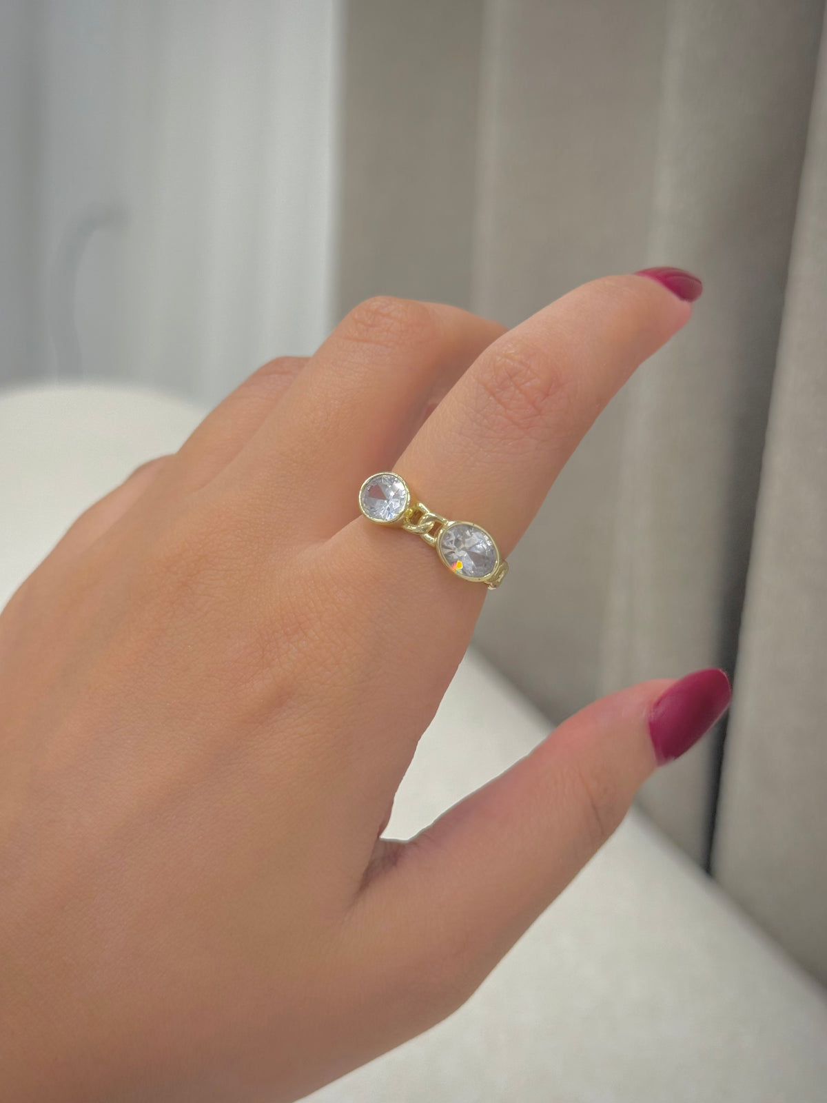 Gold plated ring
