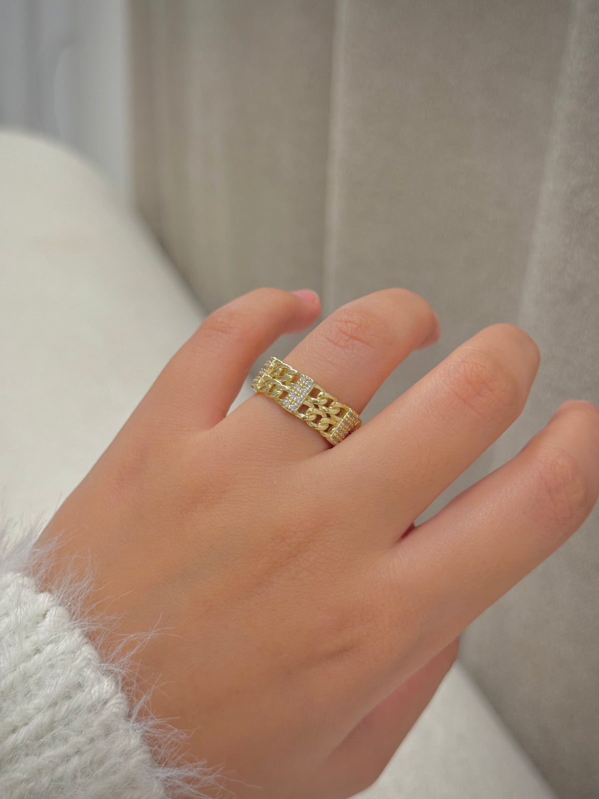 Gold plated ring