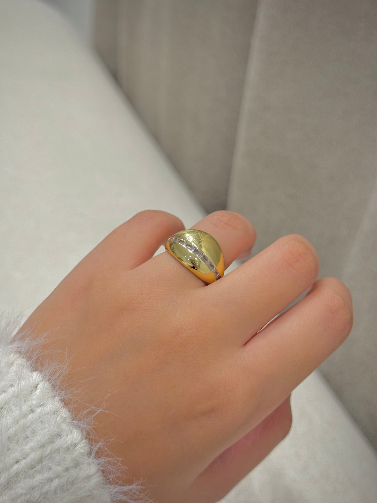 Gold plated ring