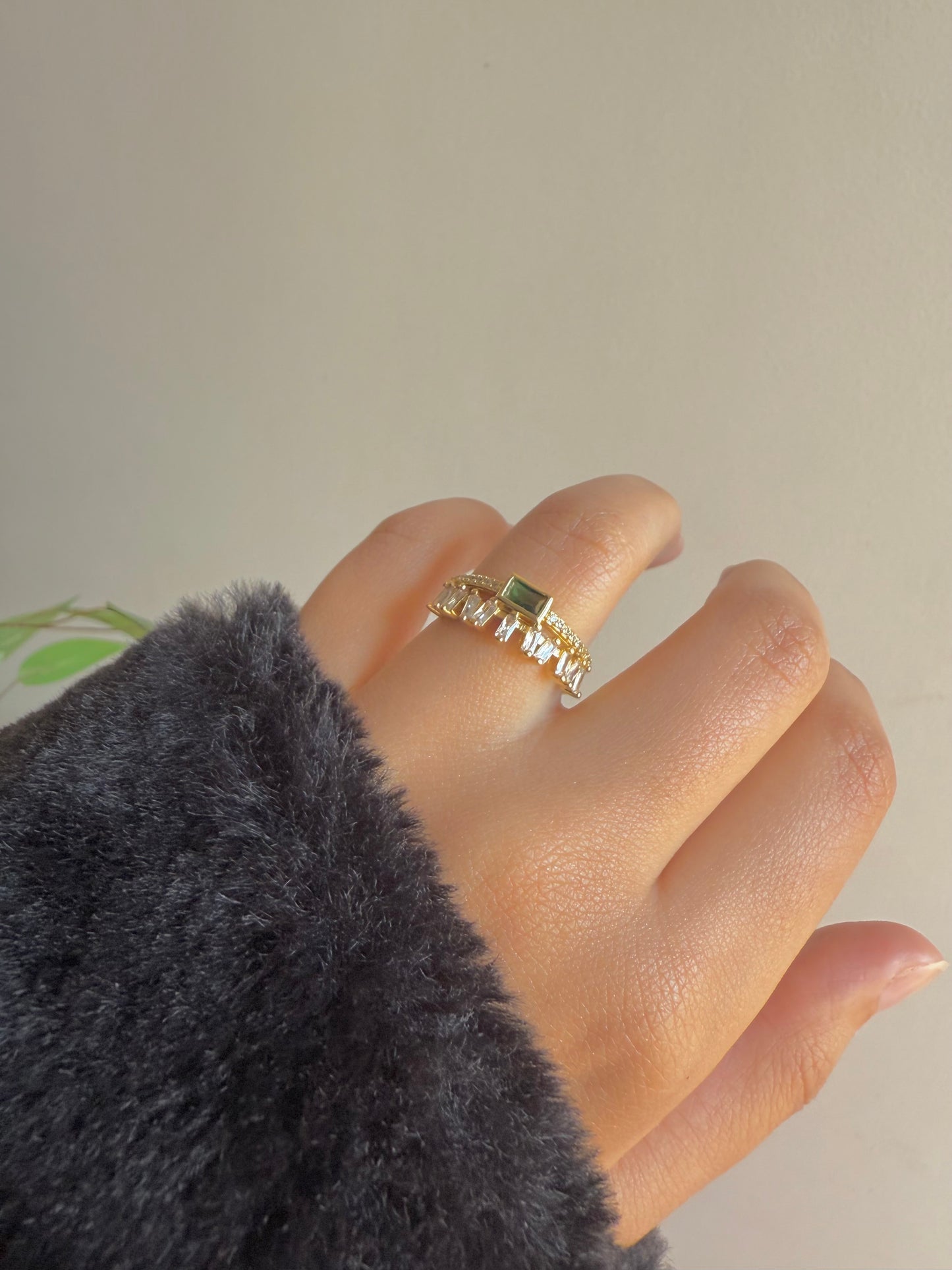 Gold plated ring