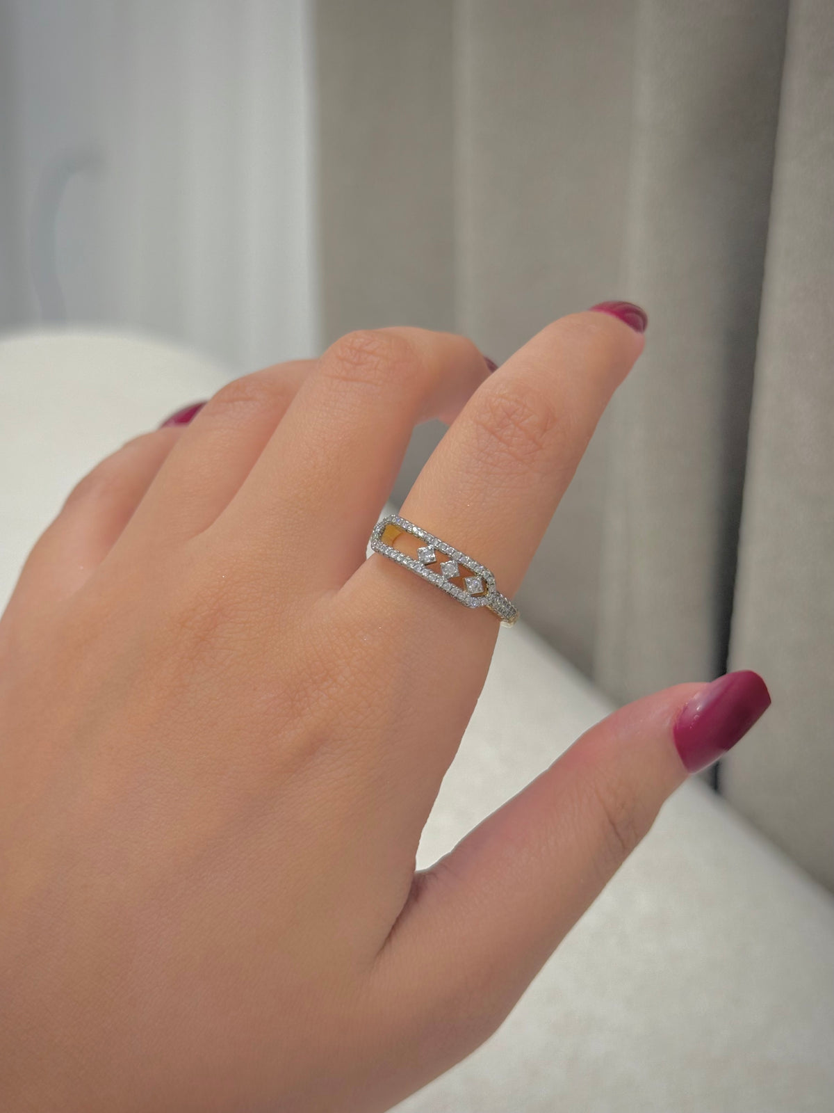 Gold plated ring