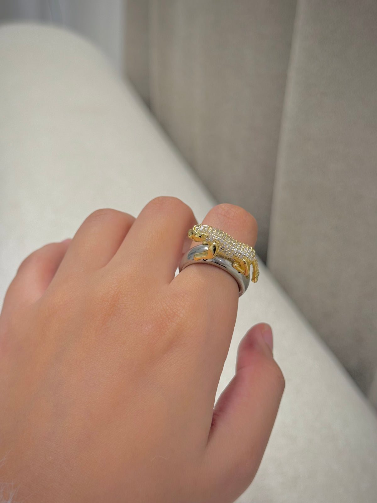 Gold plated ring