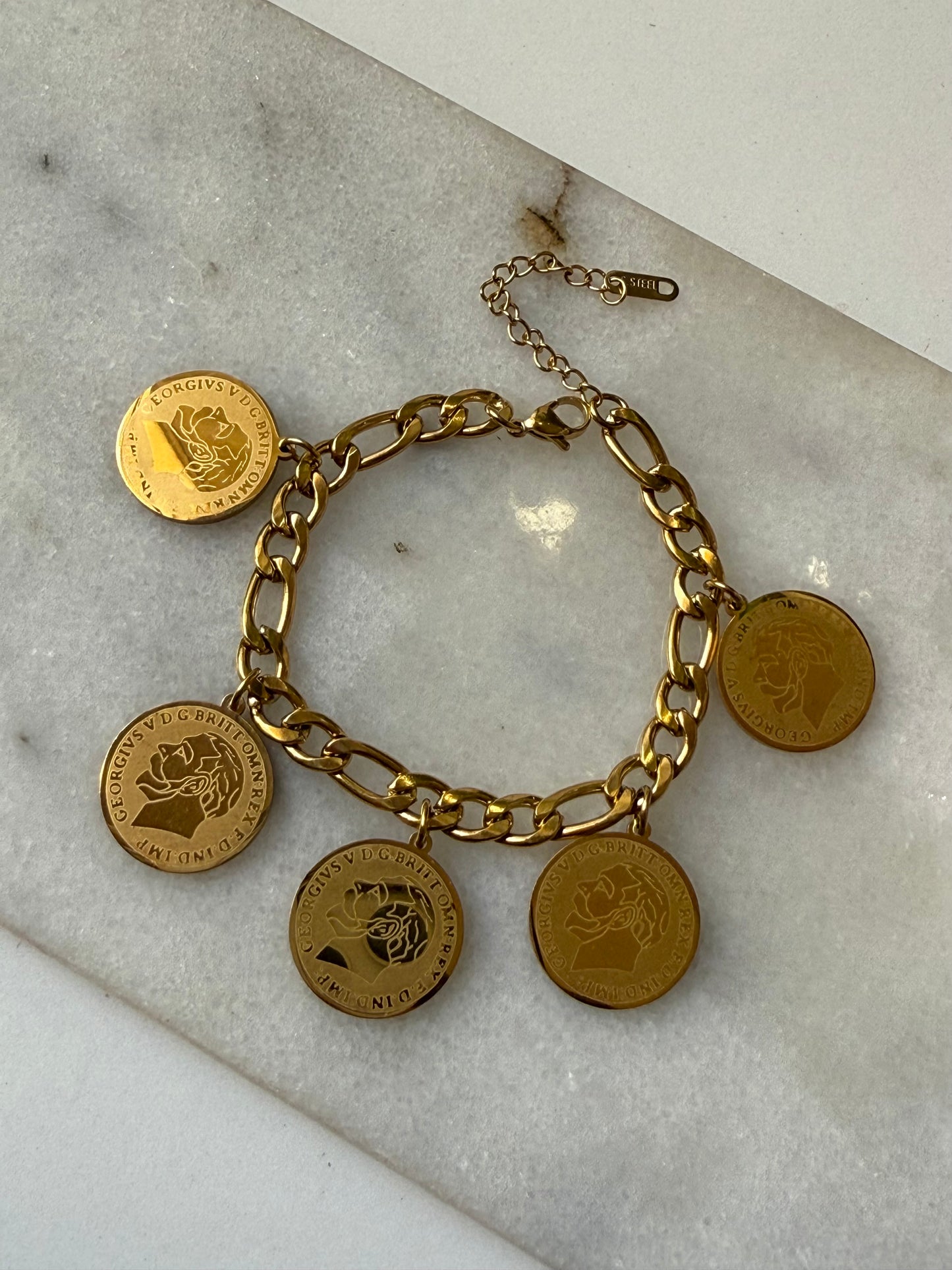 Coin bracelet