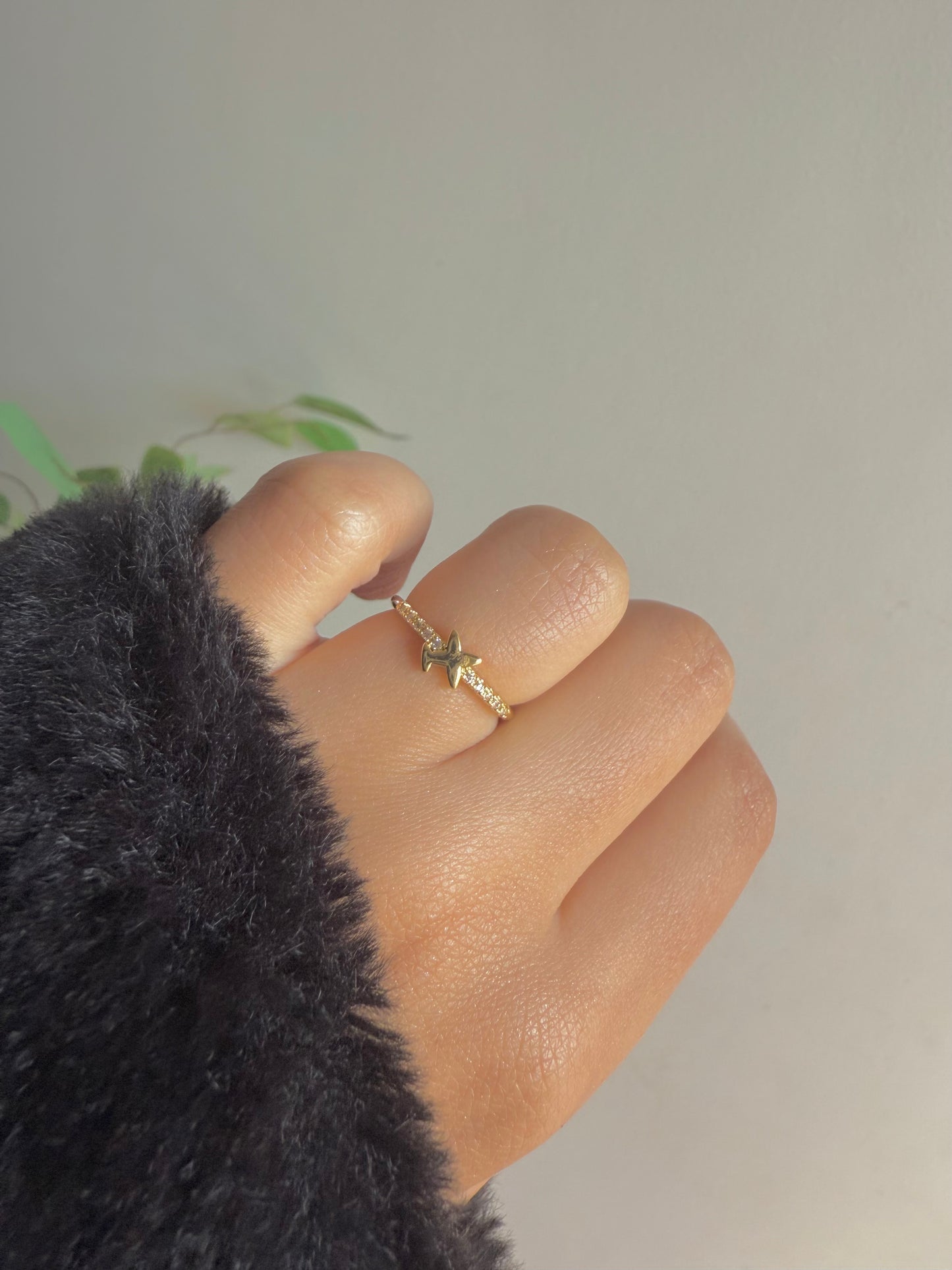 Gold plated ring