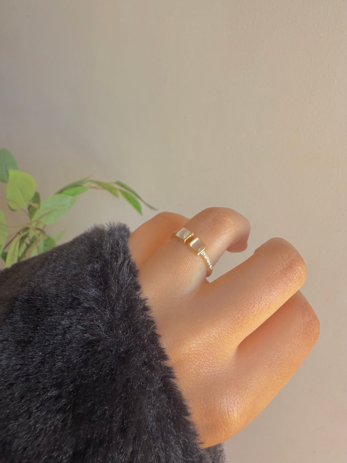 Gold plated ring