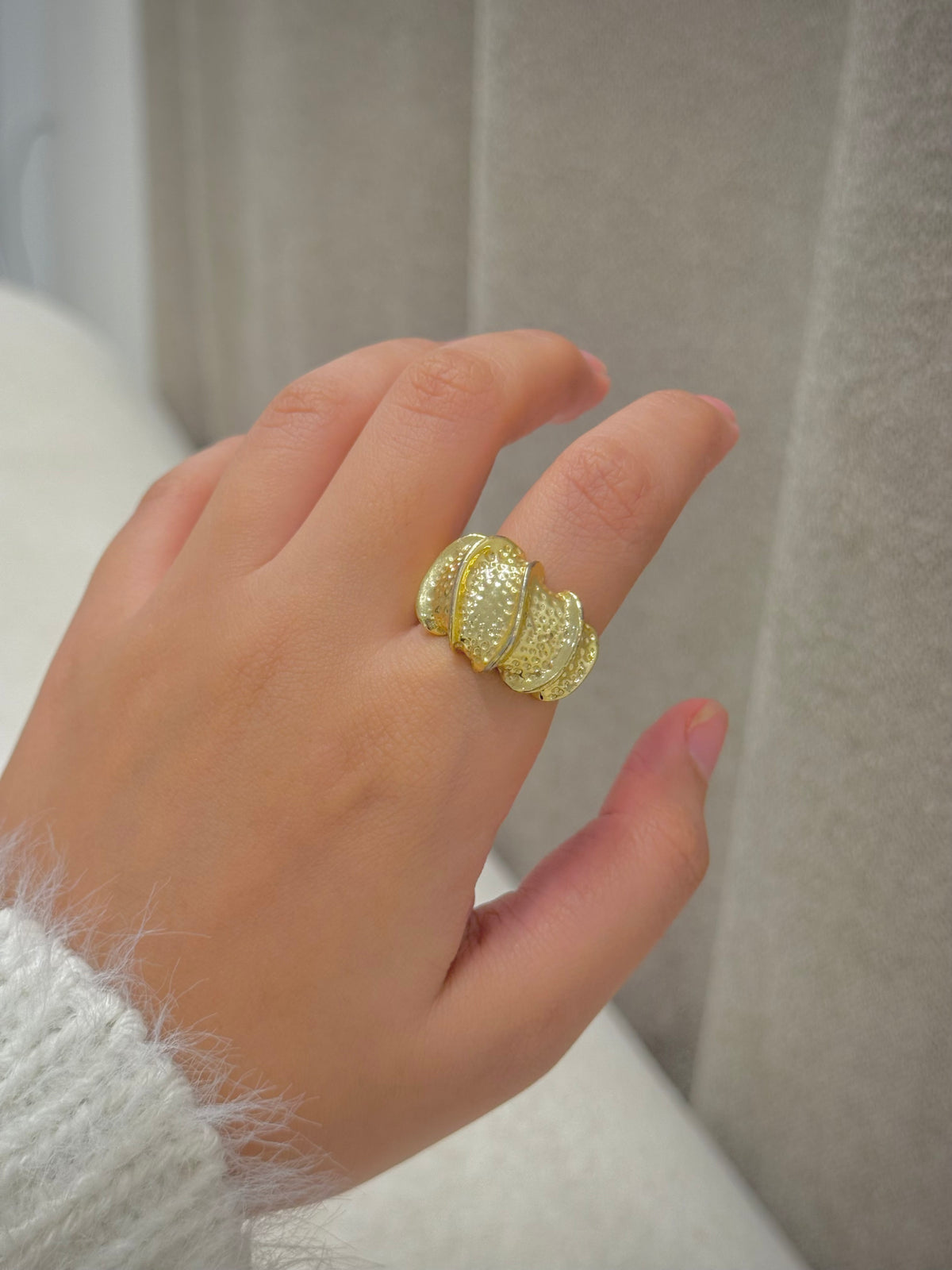 Gold plated ring