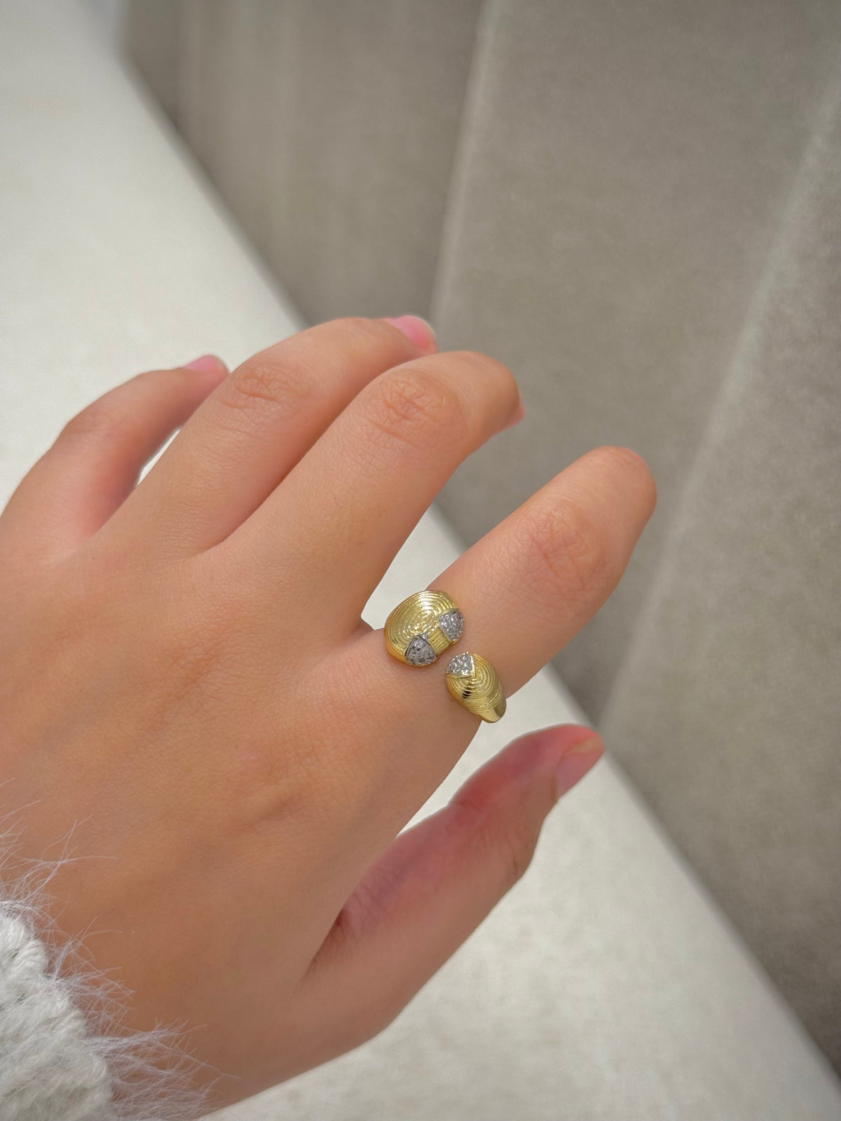 Gold plated ring