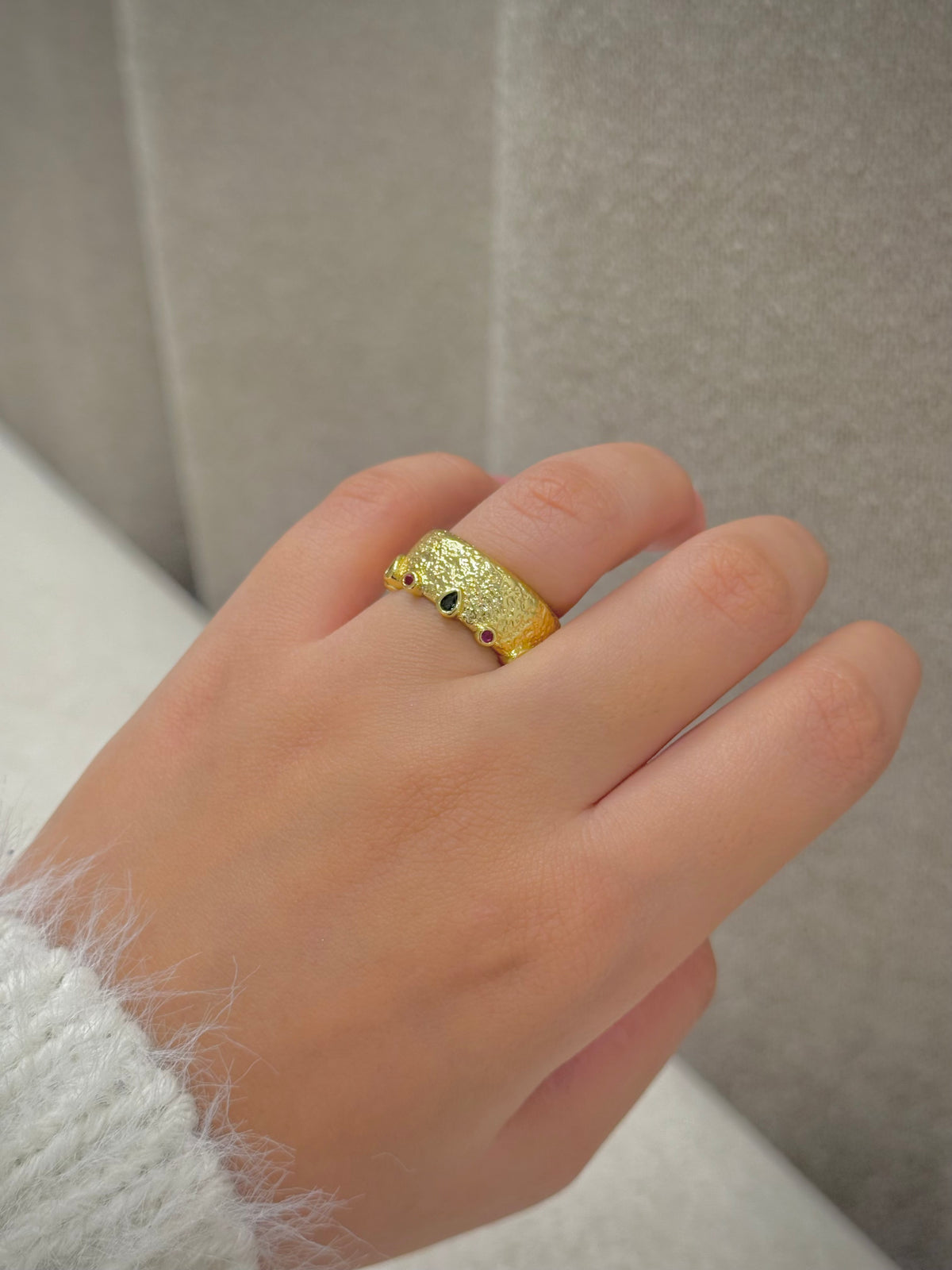 Gold plated ring