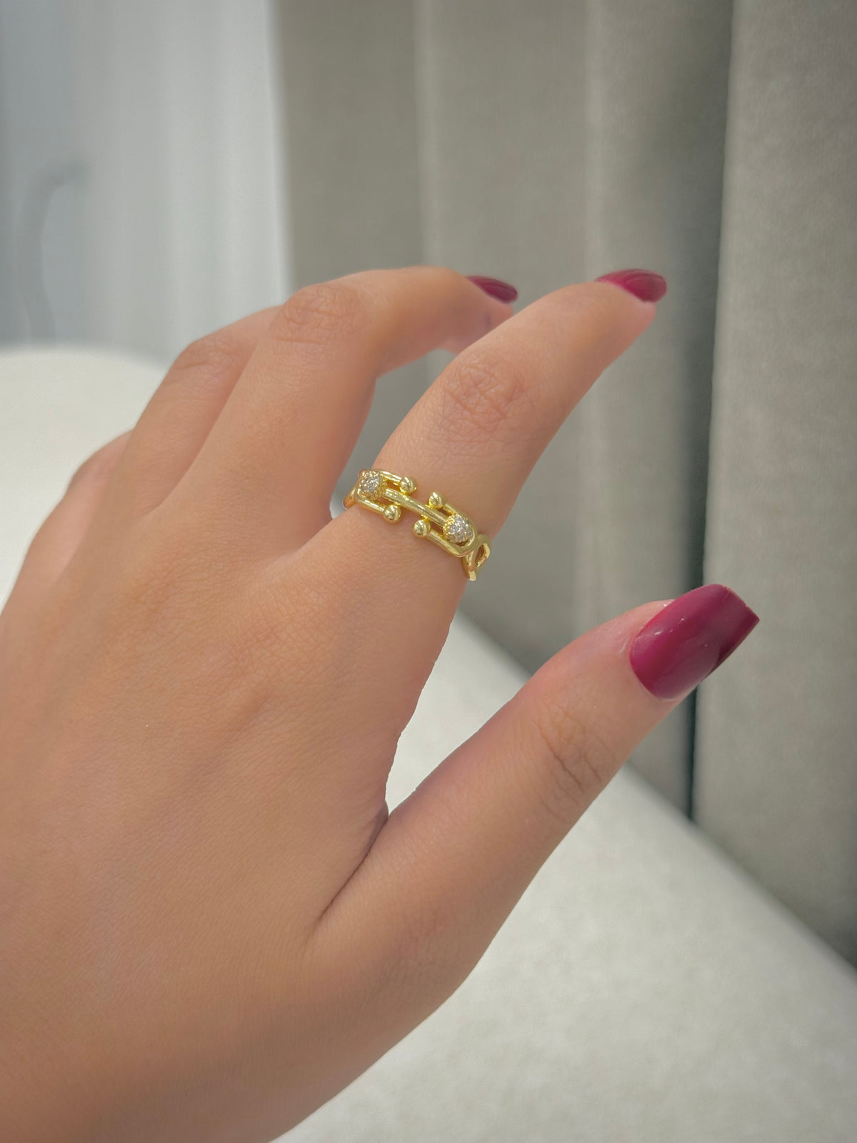 Gold plated ring