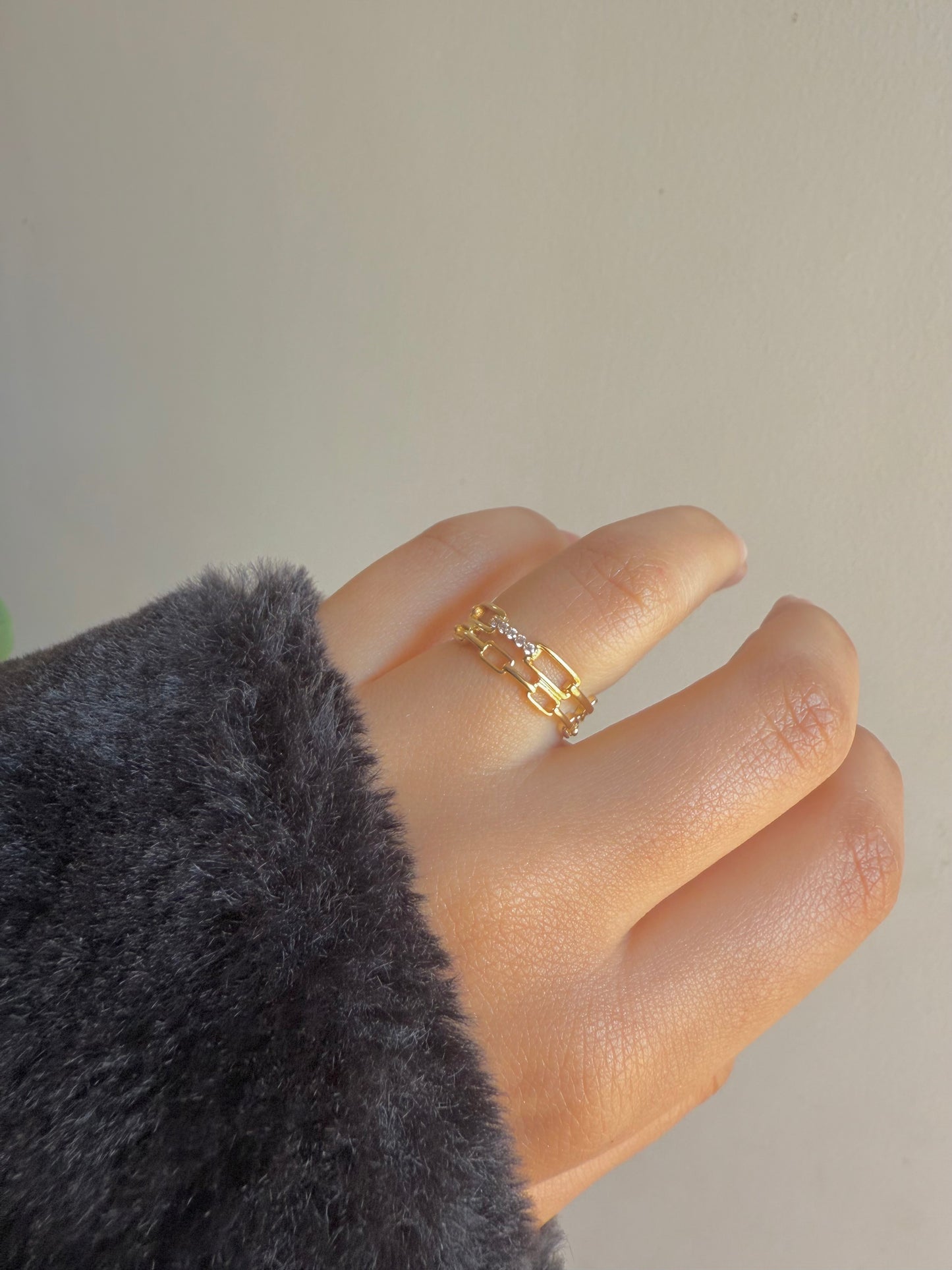 Gold plated ring