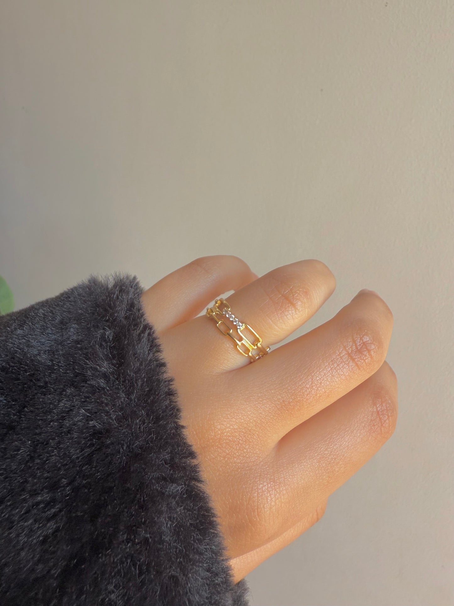 Gold plated ring