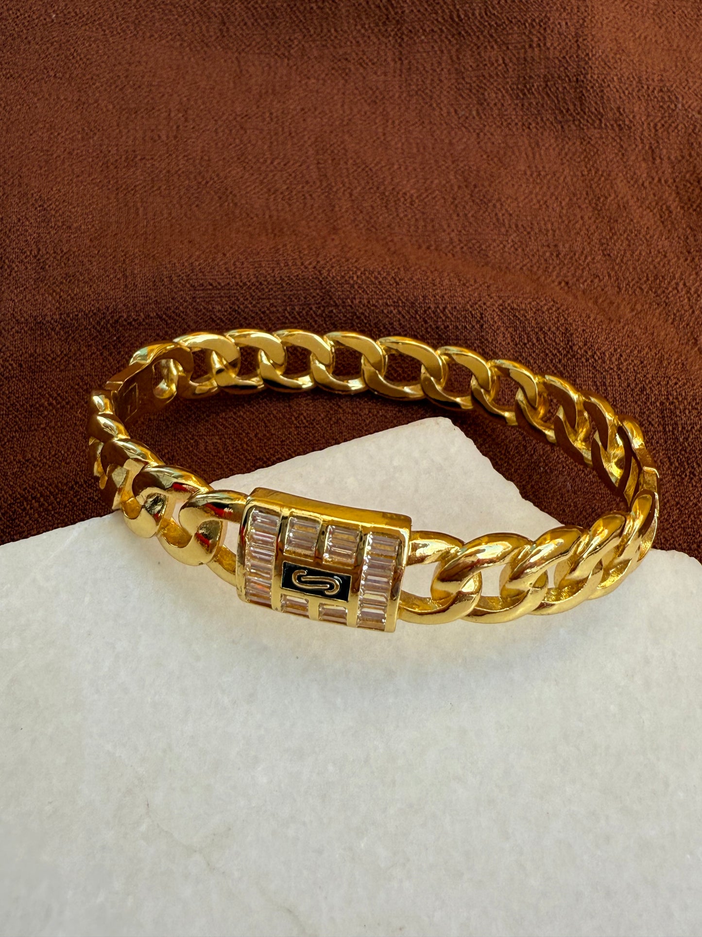 Gold plated bracelet