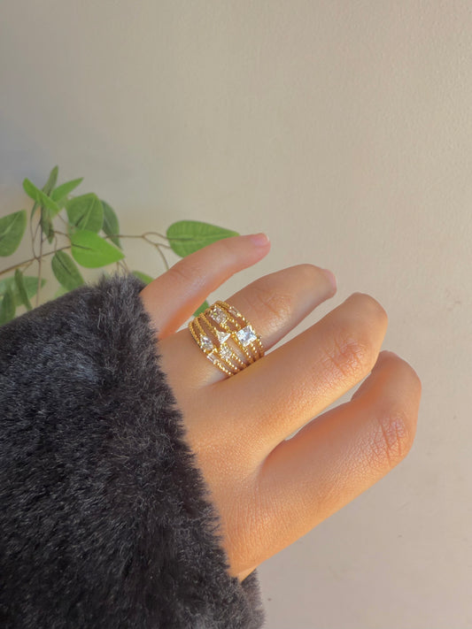 Gold plated ring