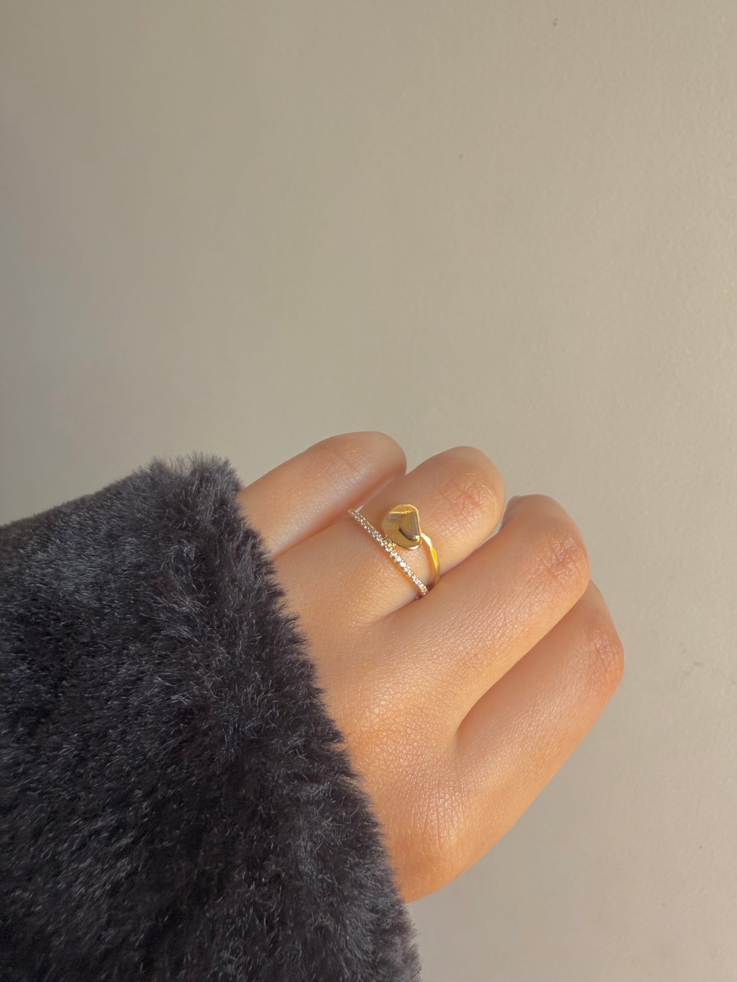 Gold plated ring