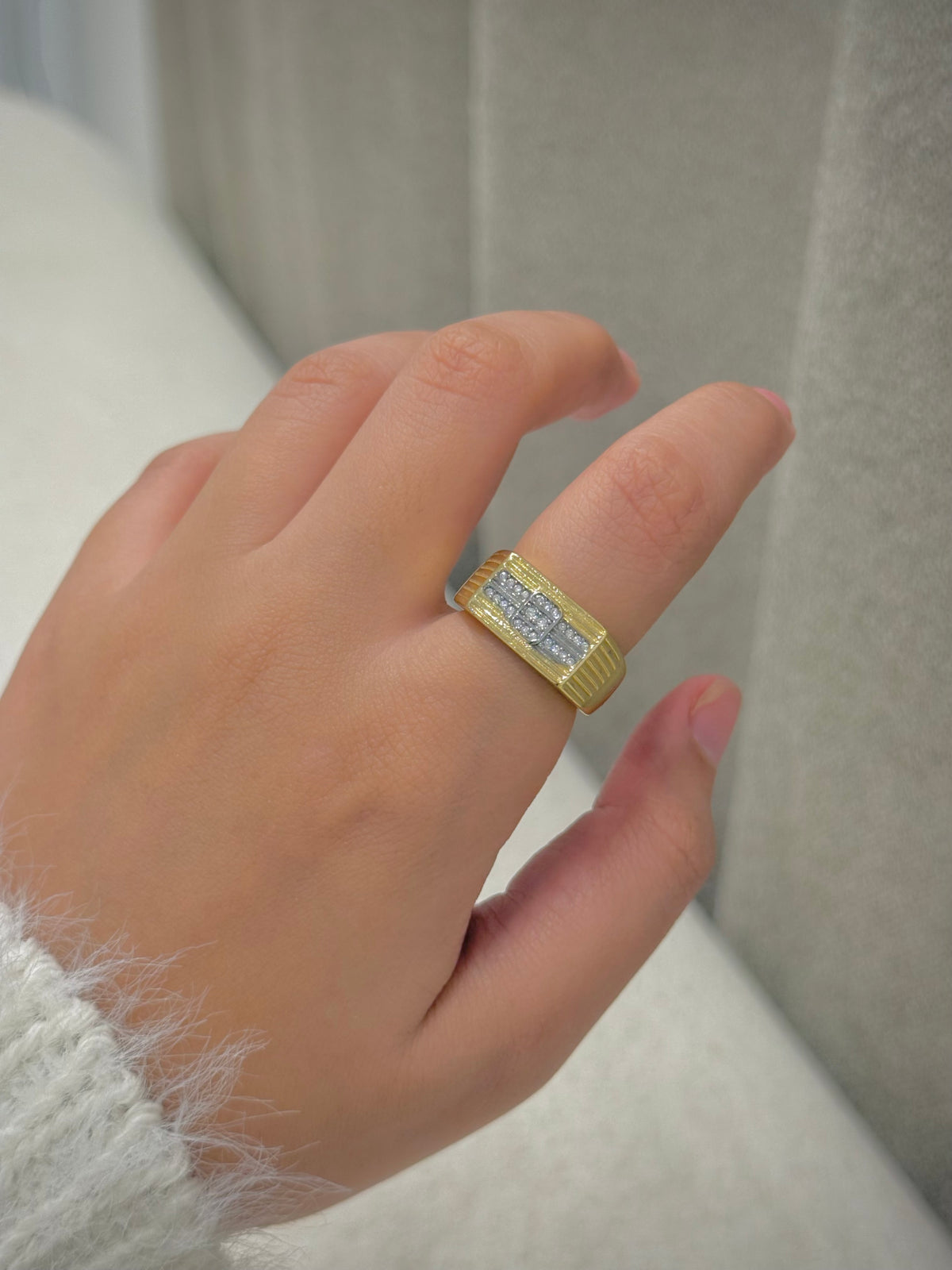 Gold plated ring