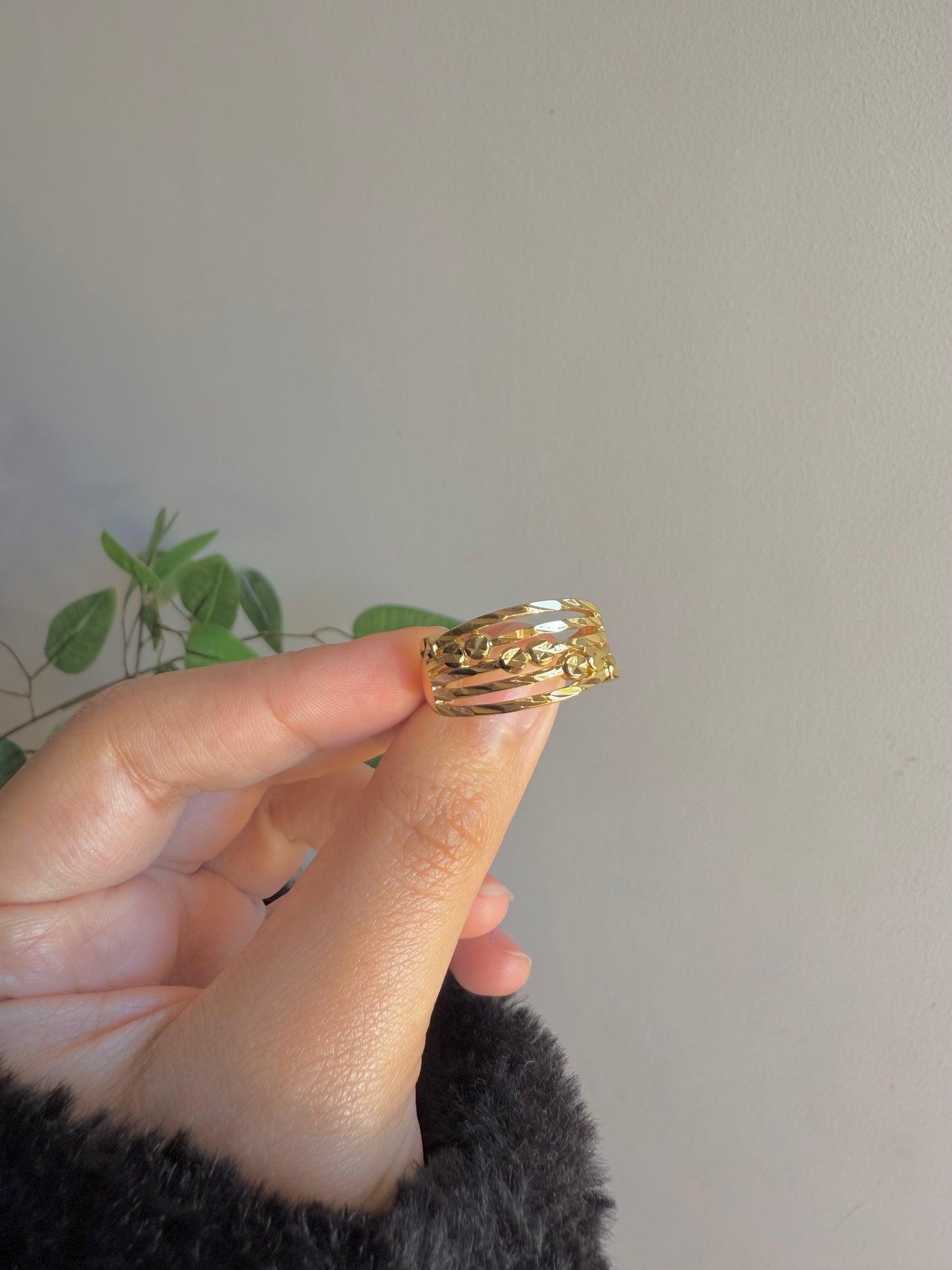 Gold plated ring