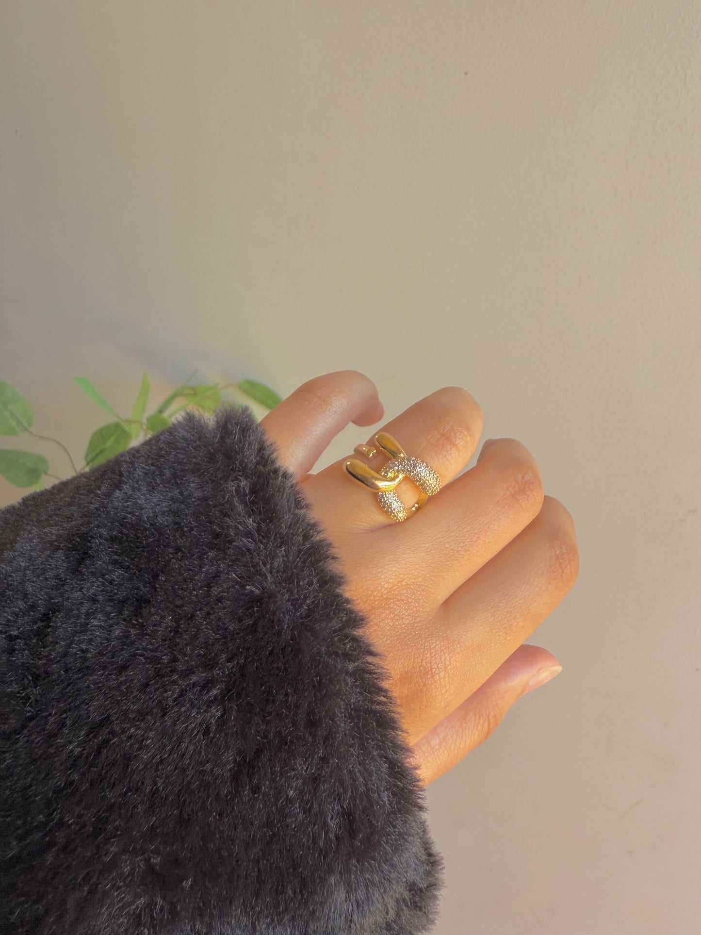 Gold plated ring