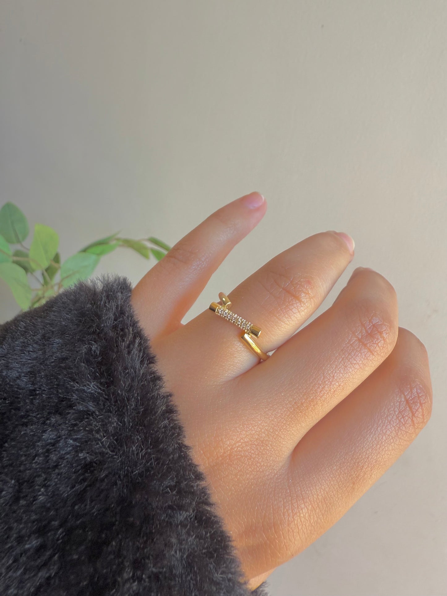 Gold plated ring