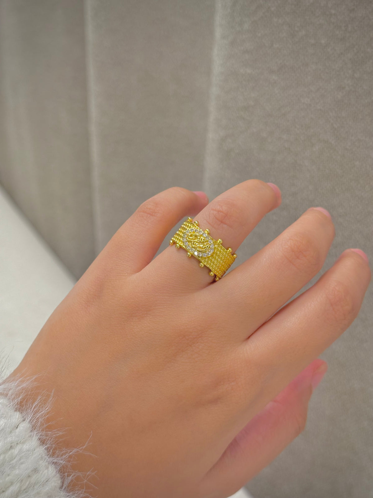 Gold plated ring