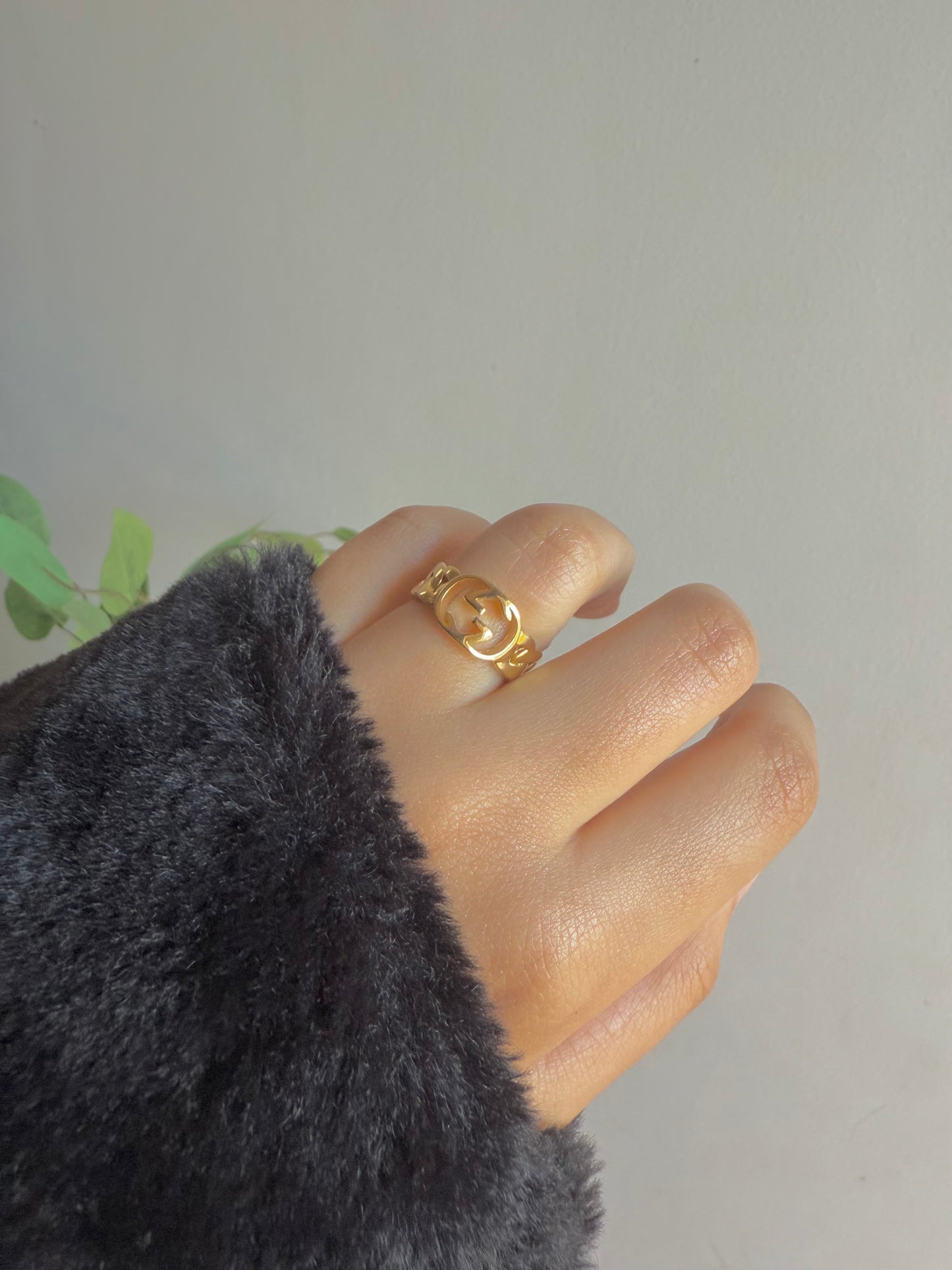 Gold plated ring