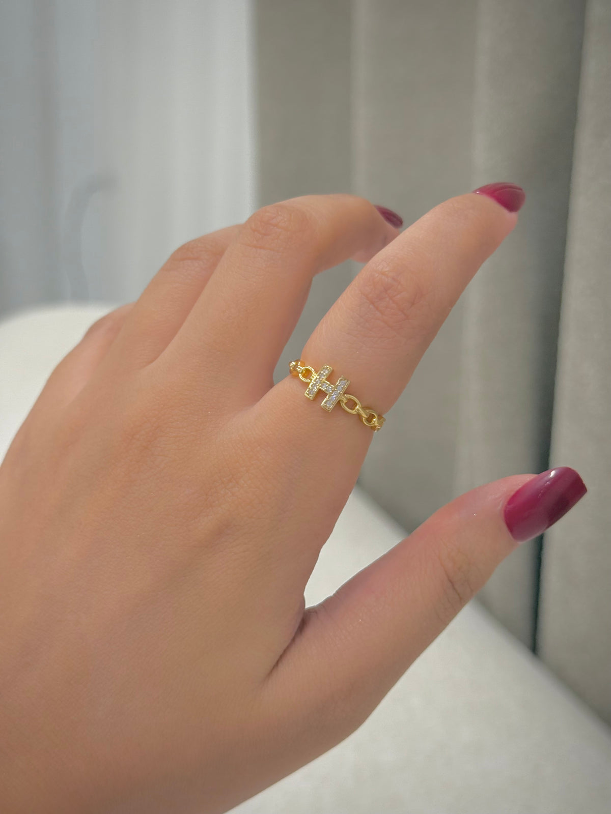 Gold plated ring