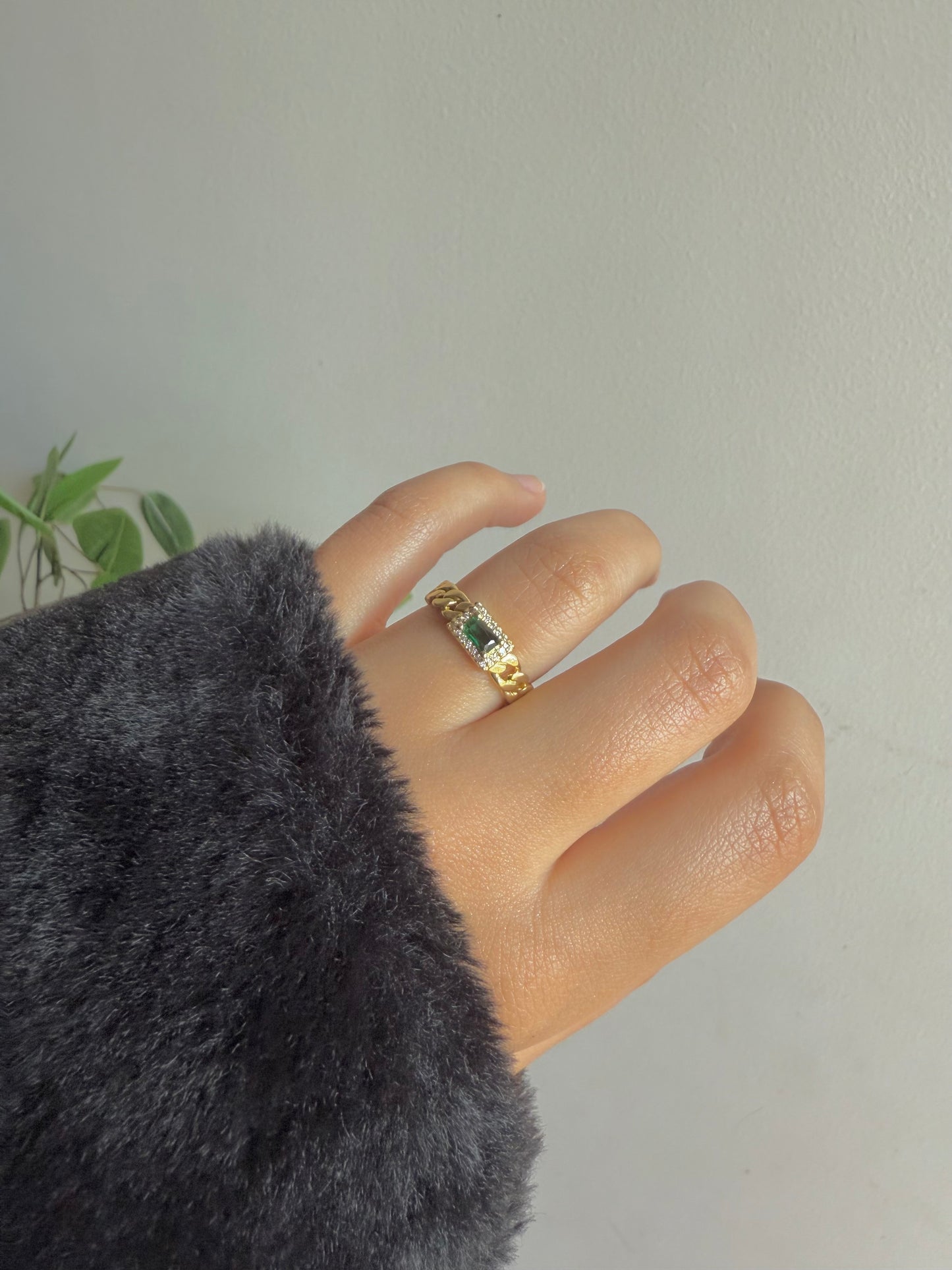 Gold plated ring