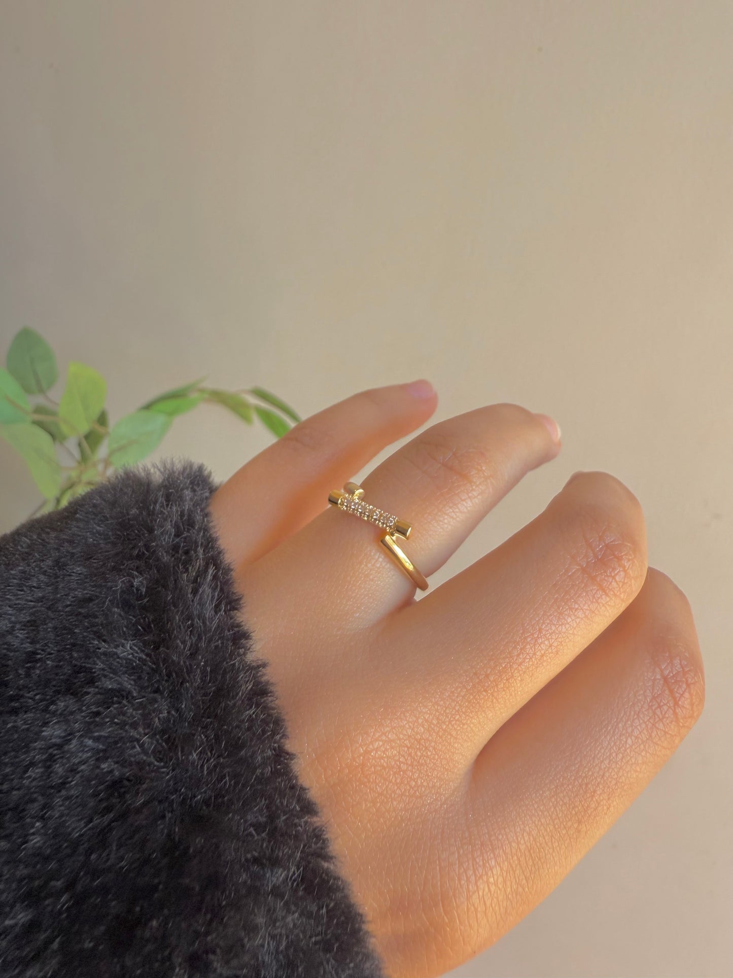 Gold plated ring