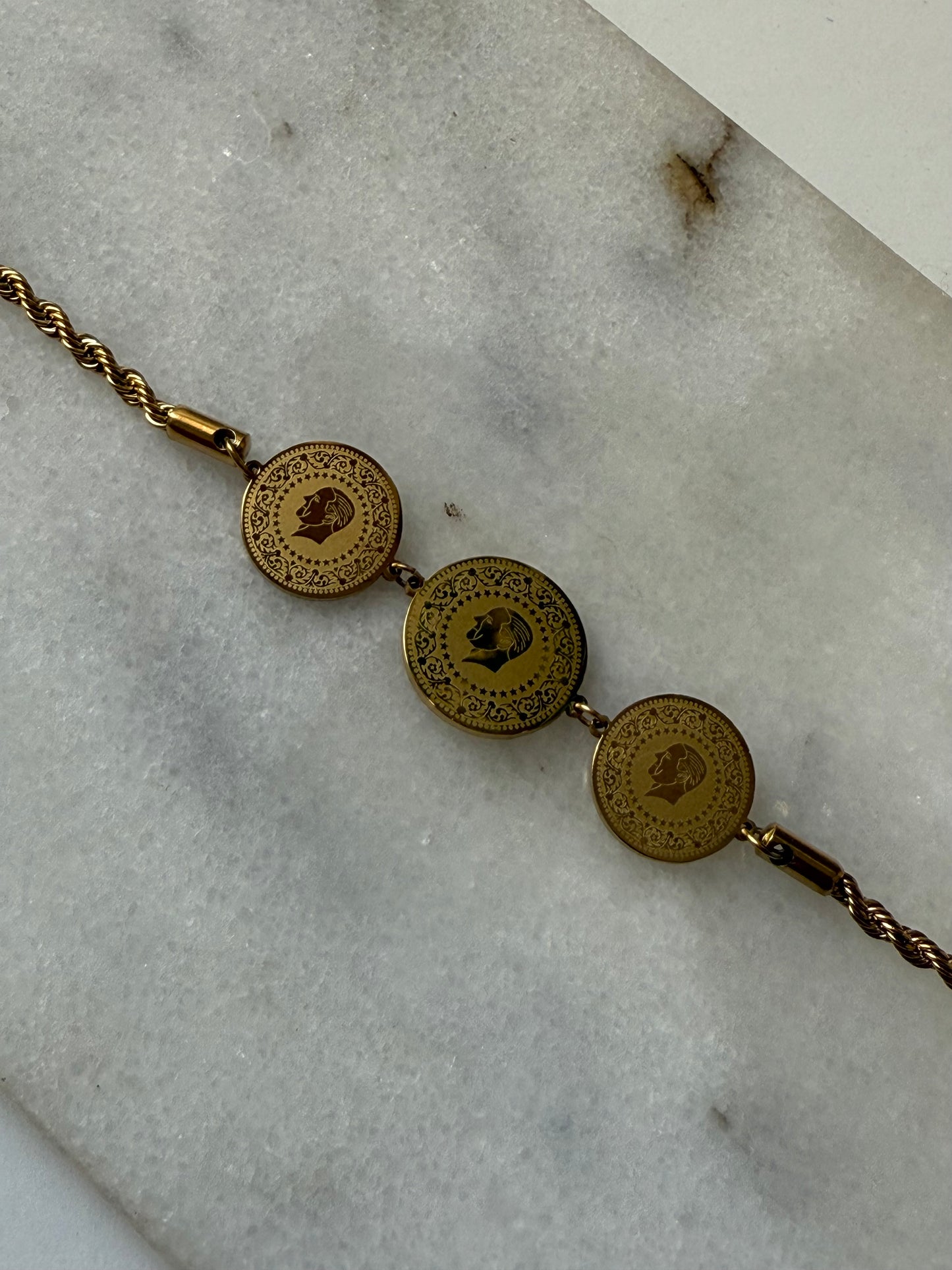 Coin bracelet