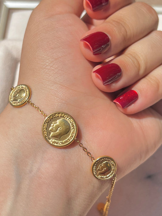 Round gold bracelet