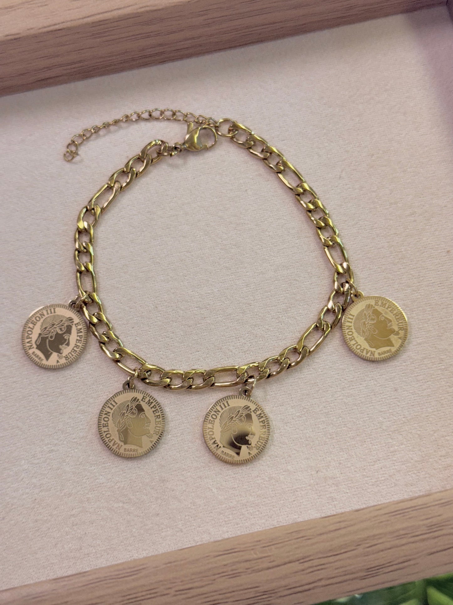 Coin bracelet