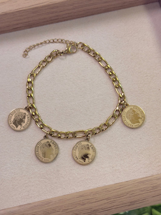 Coin bracelet