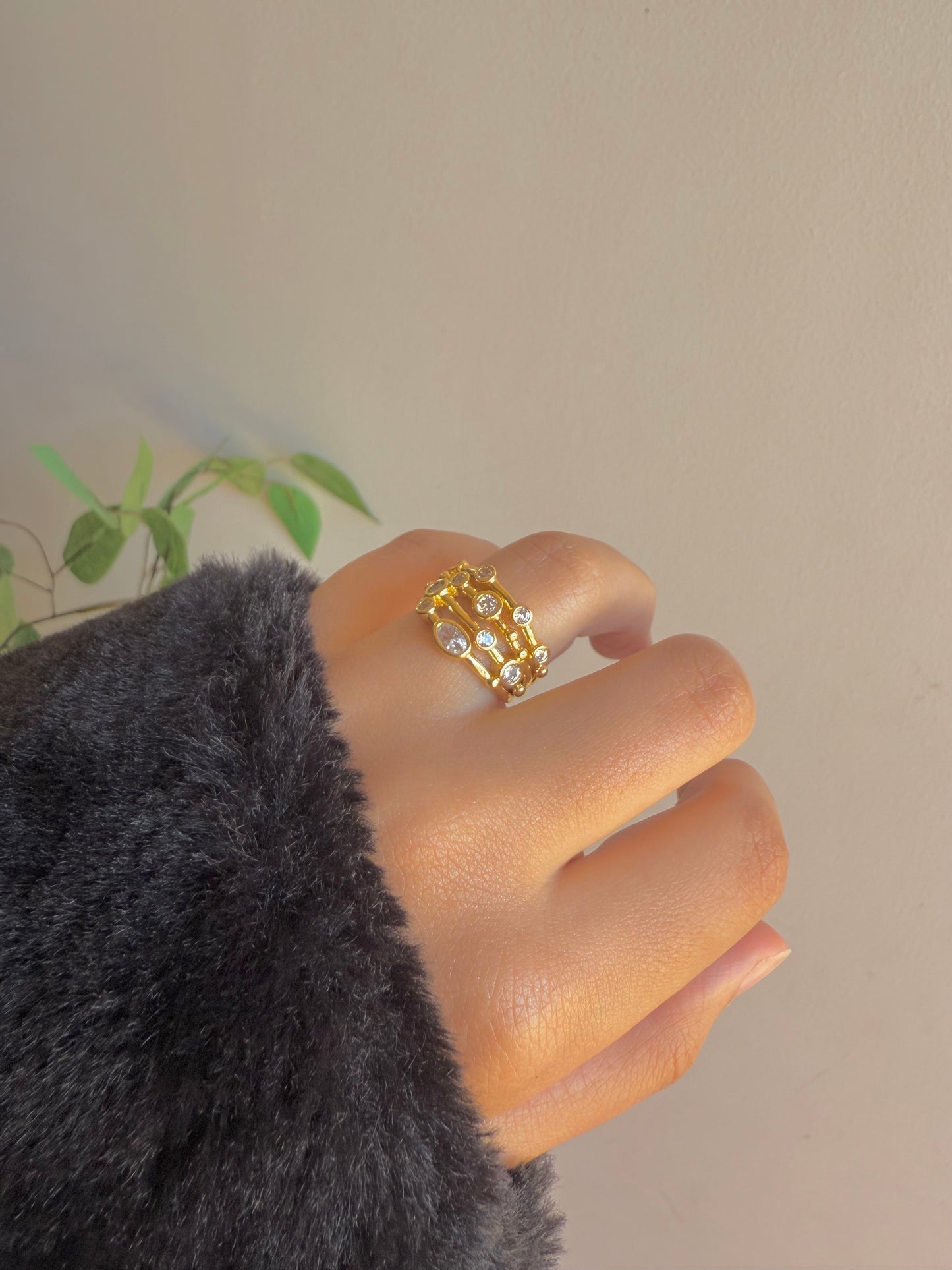 Gold plated ring