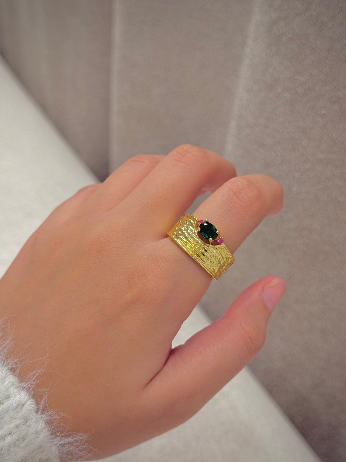 Gold plated ring