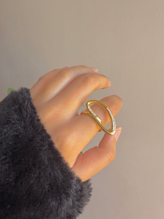 Gold plated ring