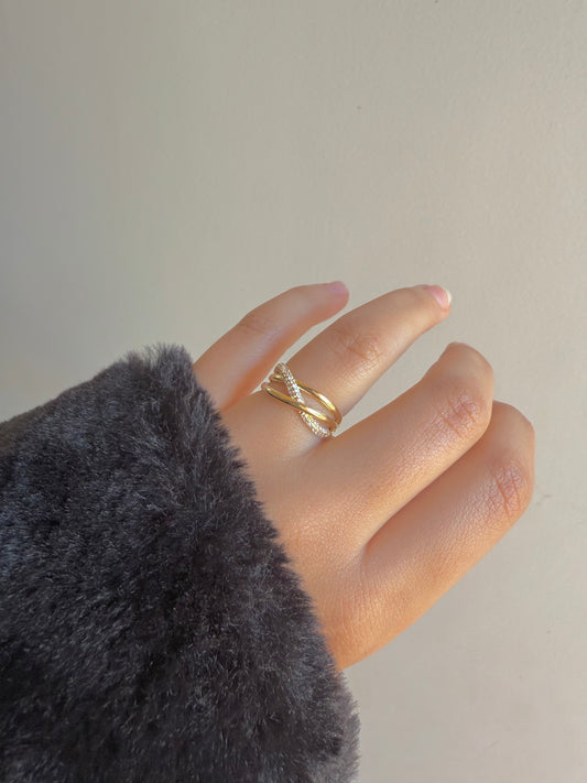 Gold plated ring