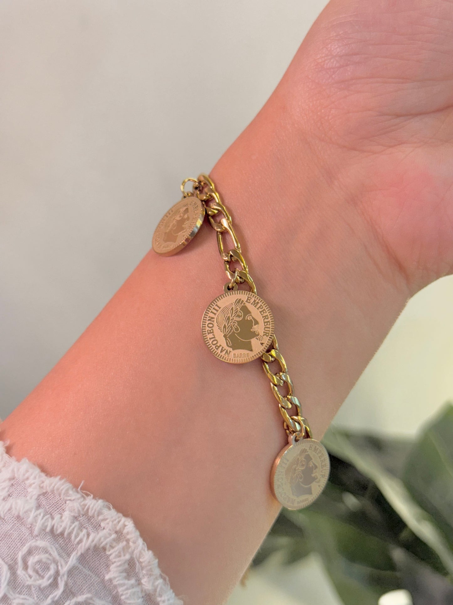 Coin bracelet