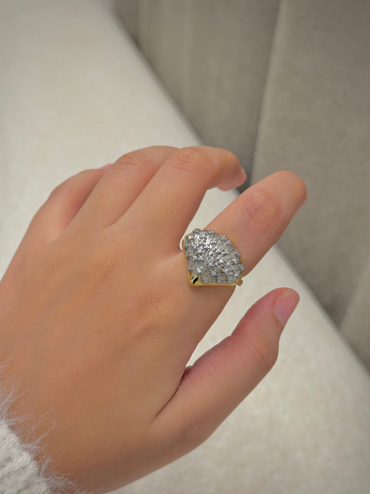 Gold plated ring