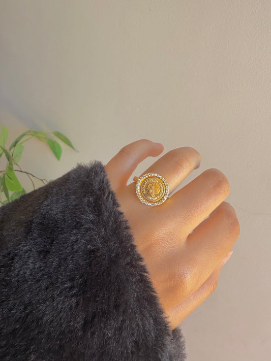 Gold plated ring