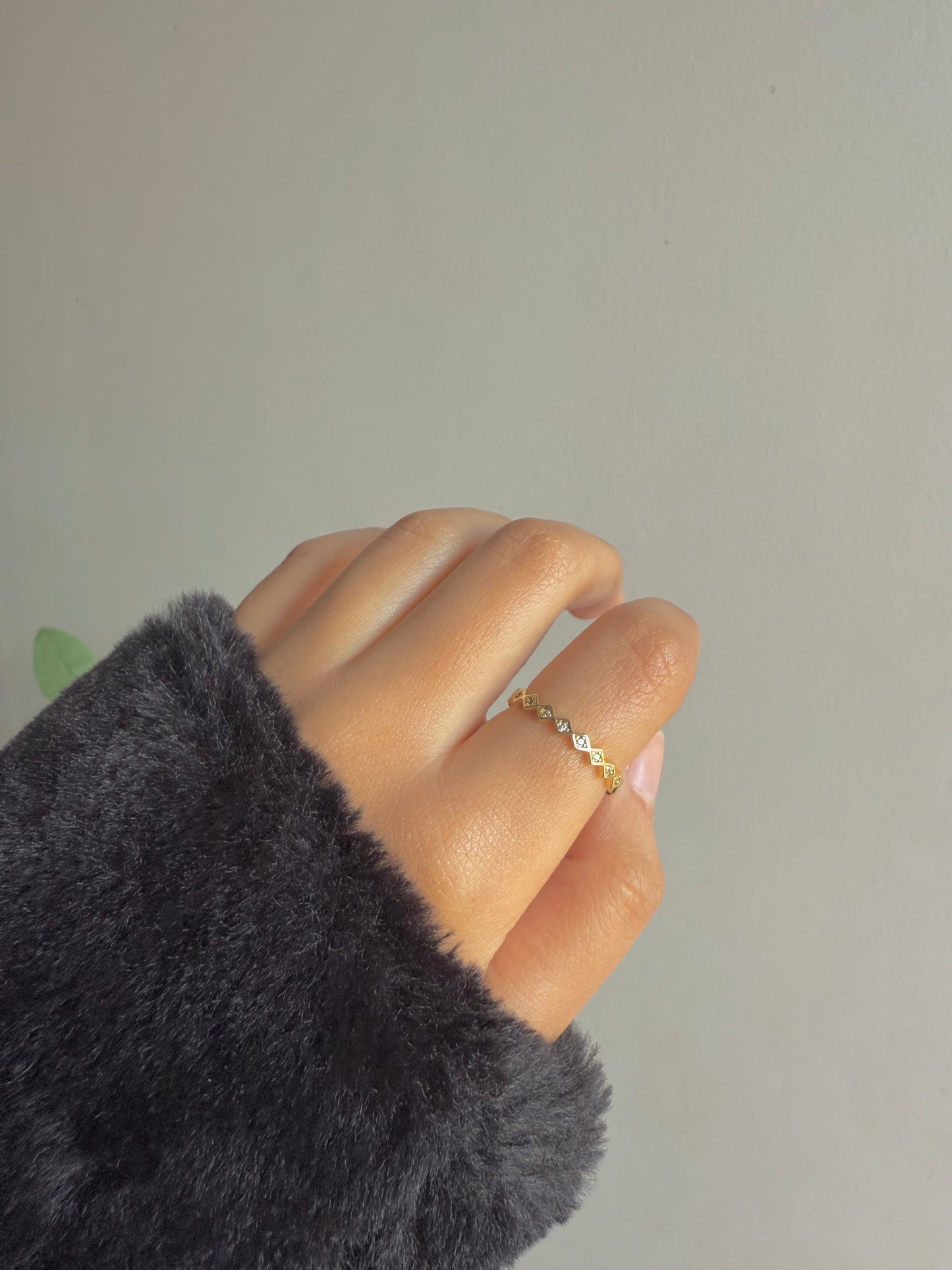 Gold plated ring